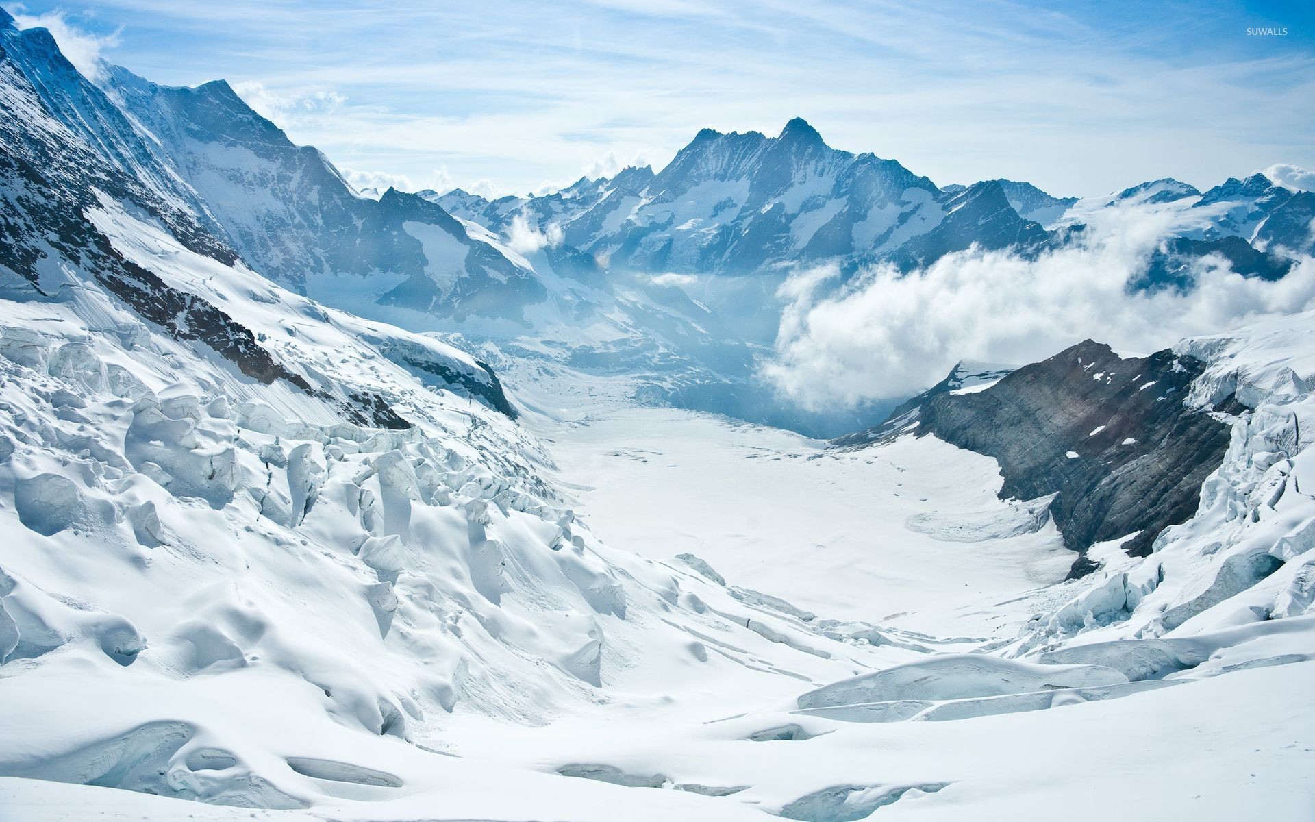 Snow Mountains Wallpaper