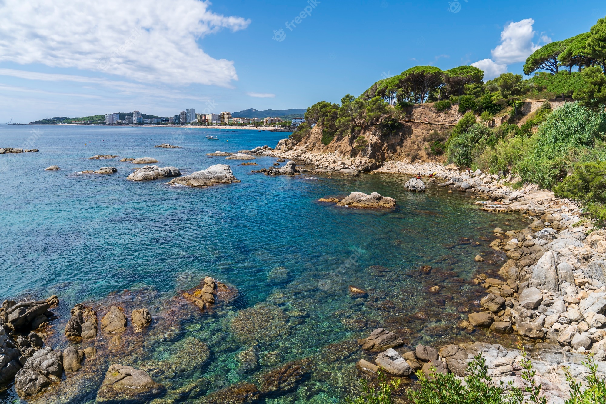 Premium Photo. Views of the costa brava, spain