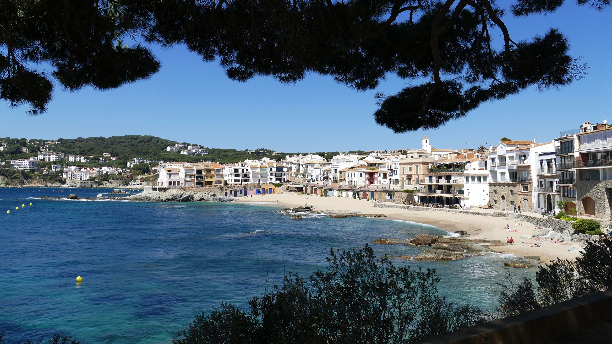 Picture Spain Costa Brava, province of Girona beaches 2560x1440