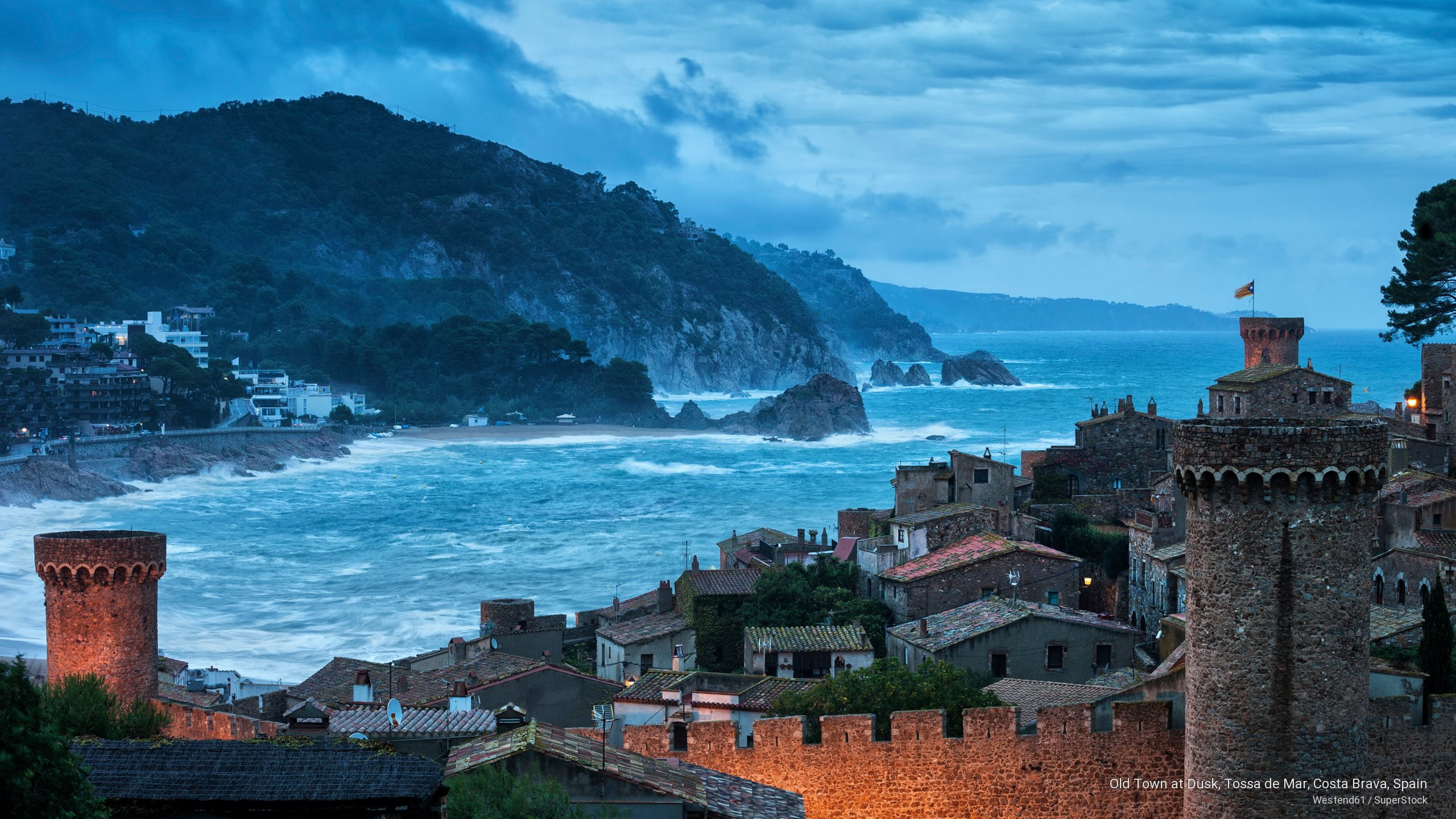 Wallpaper / de, tossa, spain, brava, costa, mar, 2K, wallpaper, HD free download