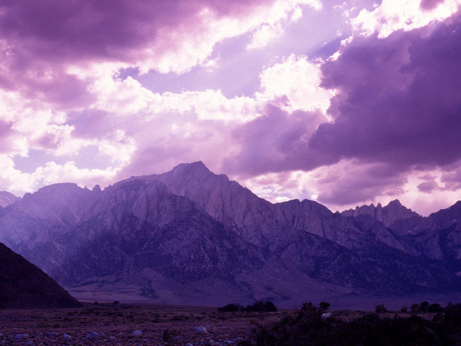 Purple Mountain Wallpaper