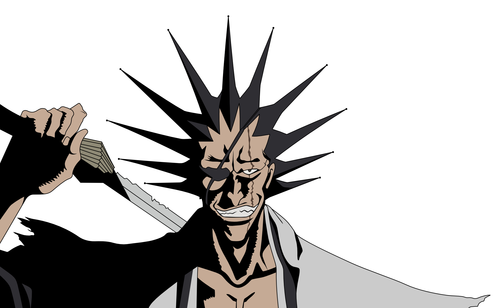 Wallpaper, Bleach, anime, Zaraki Kenpachi 1921x1200