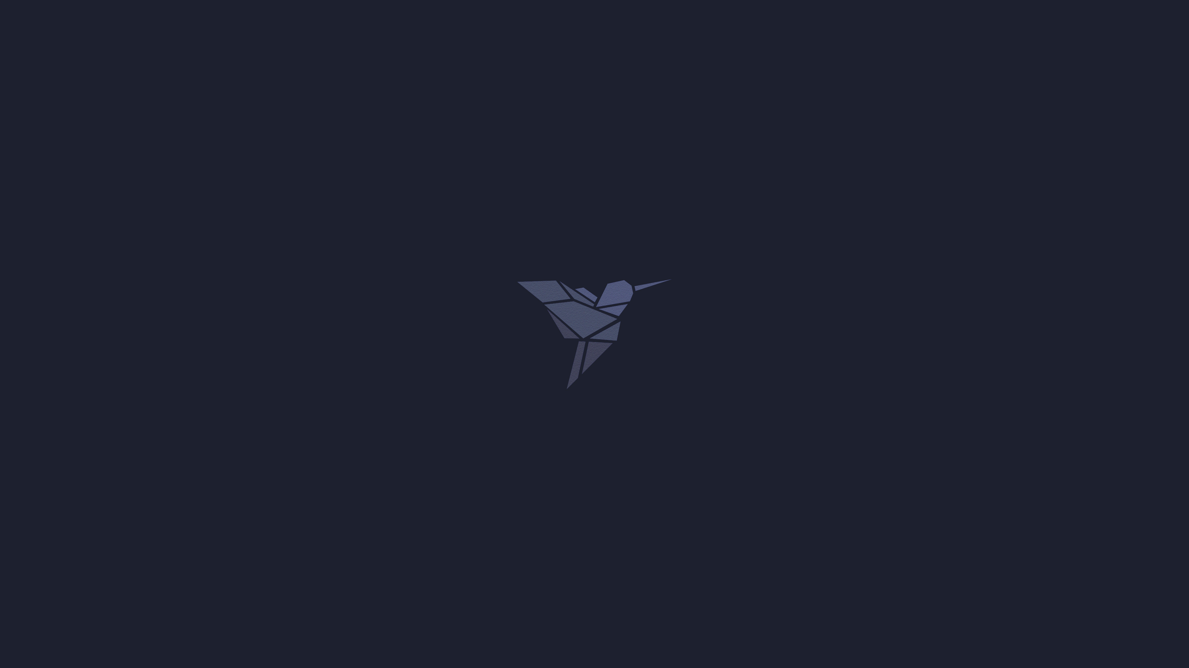 Wallpaper, dark, bird of prey, minimalism, blue background 3840x2160