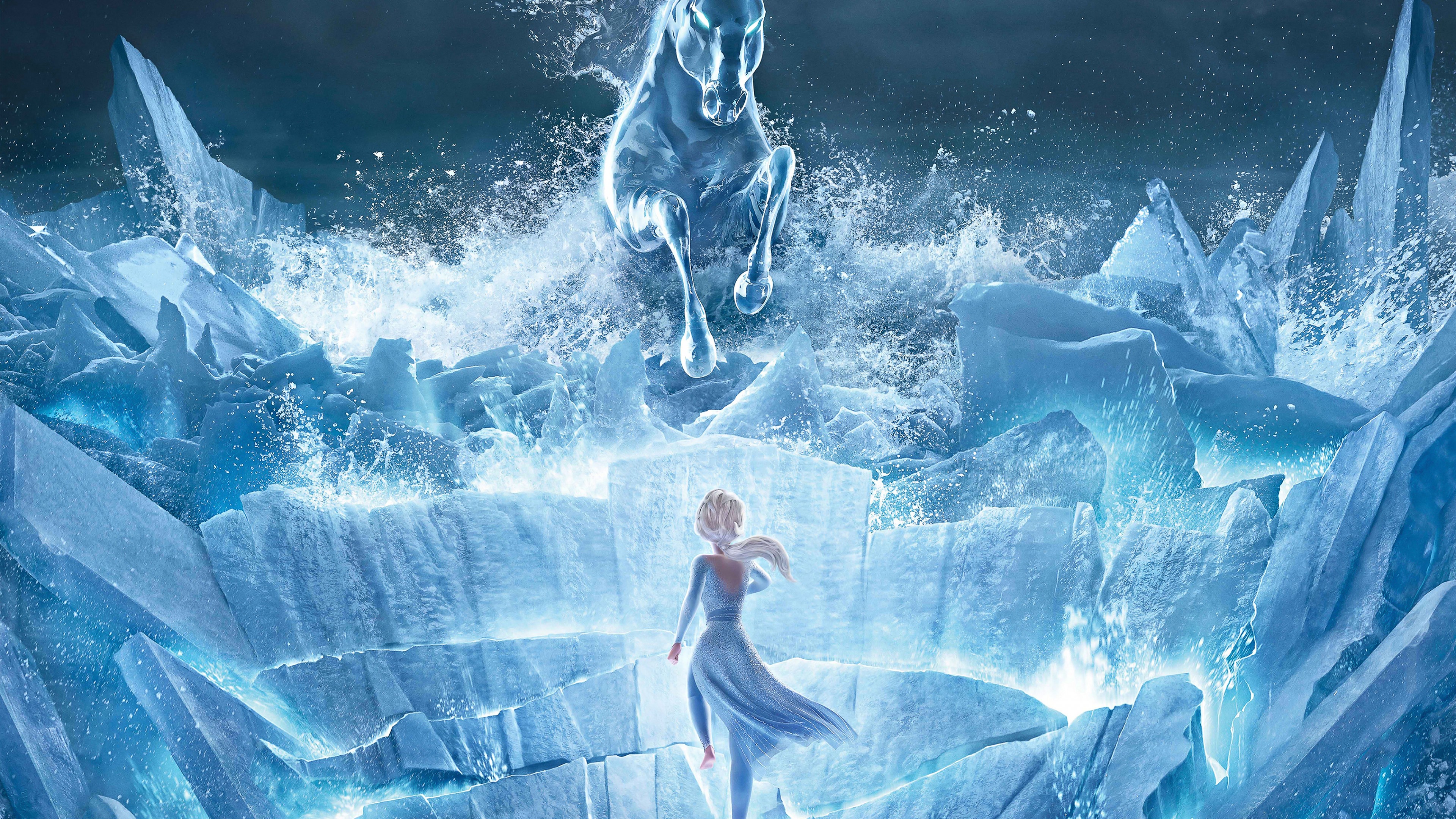 Wallpaper Frozen 2, Elsa, Olaf, Anna, Queen Iduna, Background Free Image