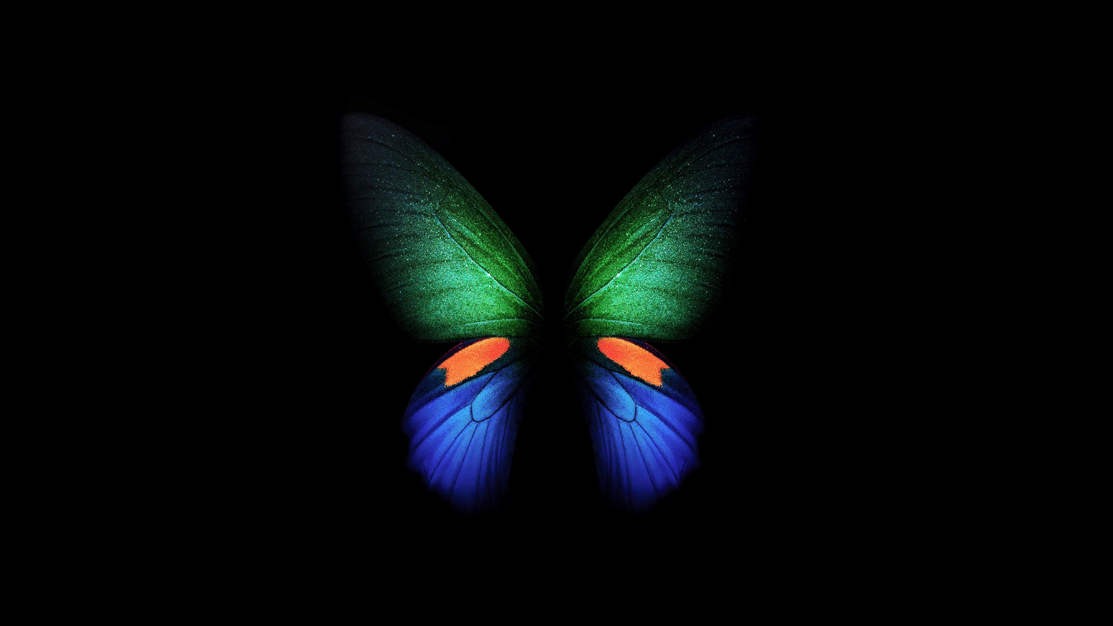 Butterfly Wallpaper 4K, Samsung Galaxy Fold