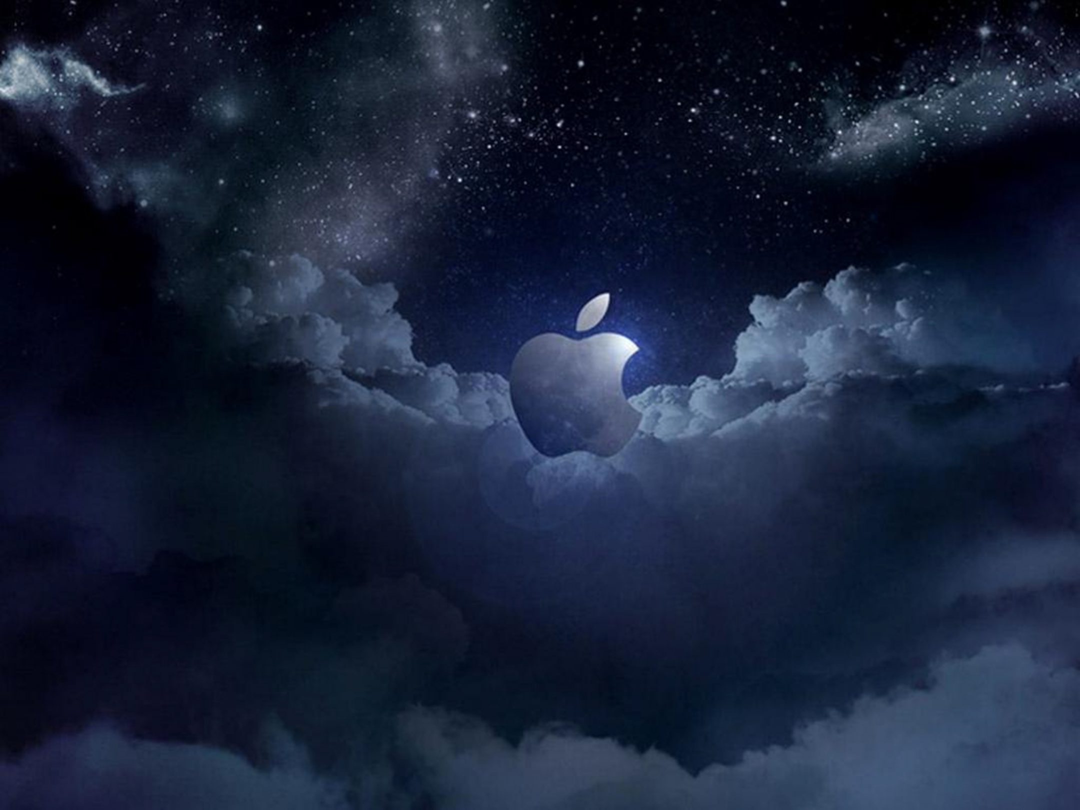 Apple Cloud at Night iPad Wallpaper iPad Wallpaper 4k iPad Wallpaper 5k free download iPad Pro, iPad Mini, iPad Air, iOS, iPadOS, Parallax, iPad retina Wallpaper