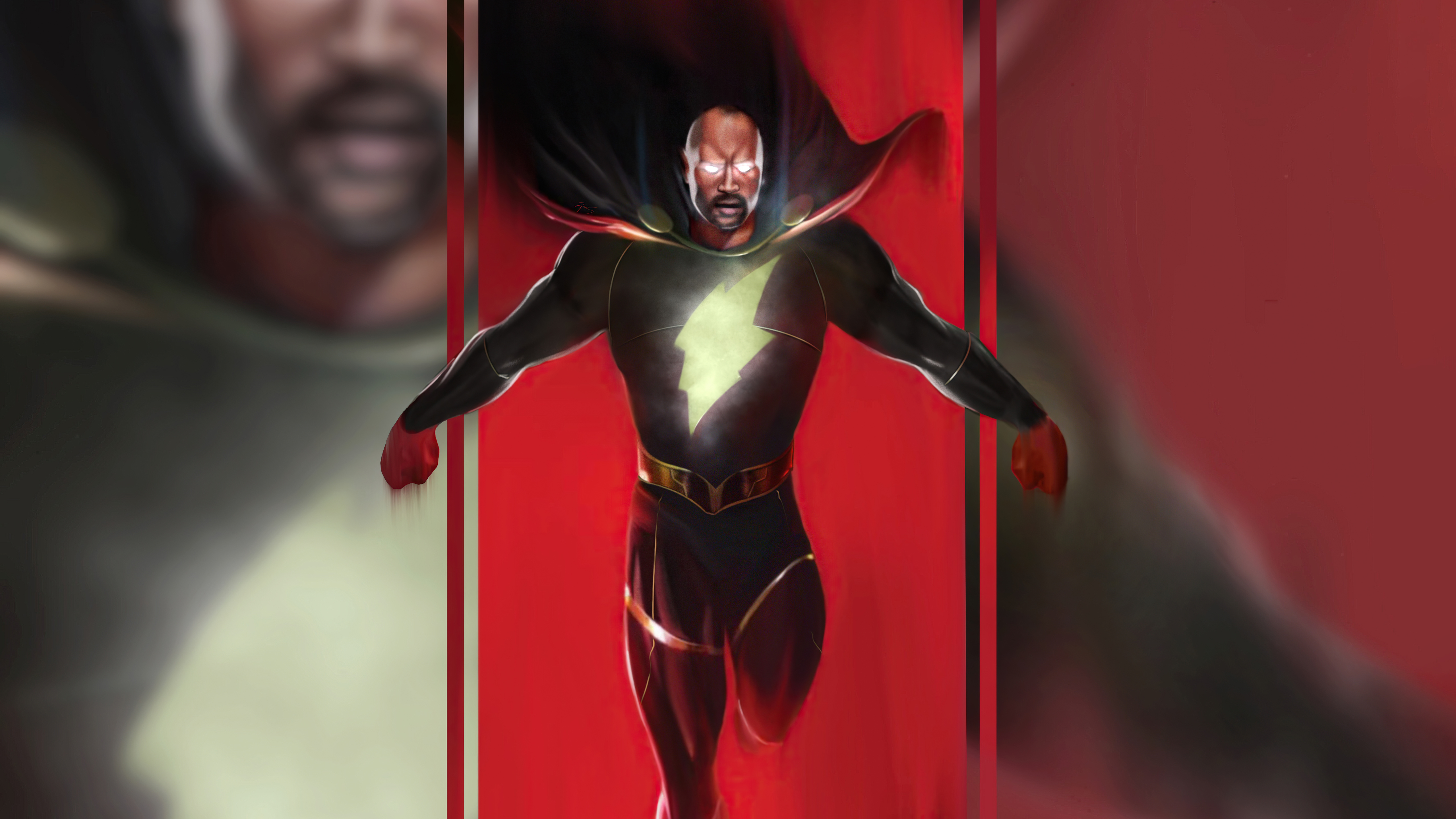 Wallpaper 4k Black Adam Character Illustration 4k Wallpaper
