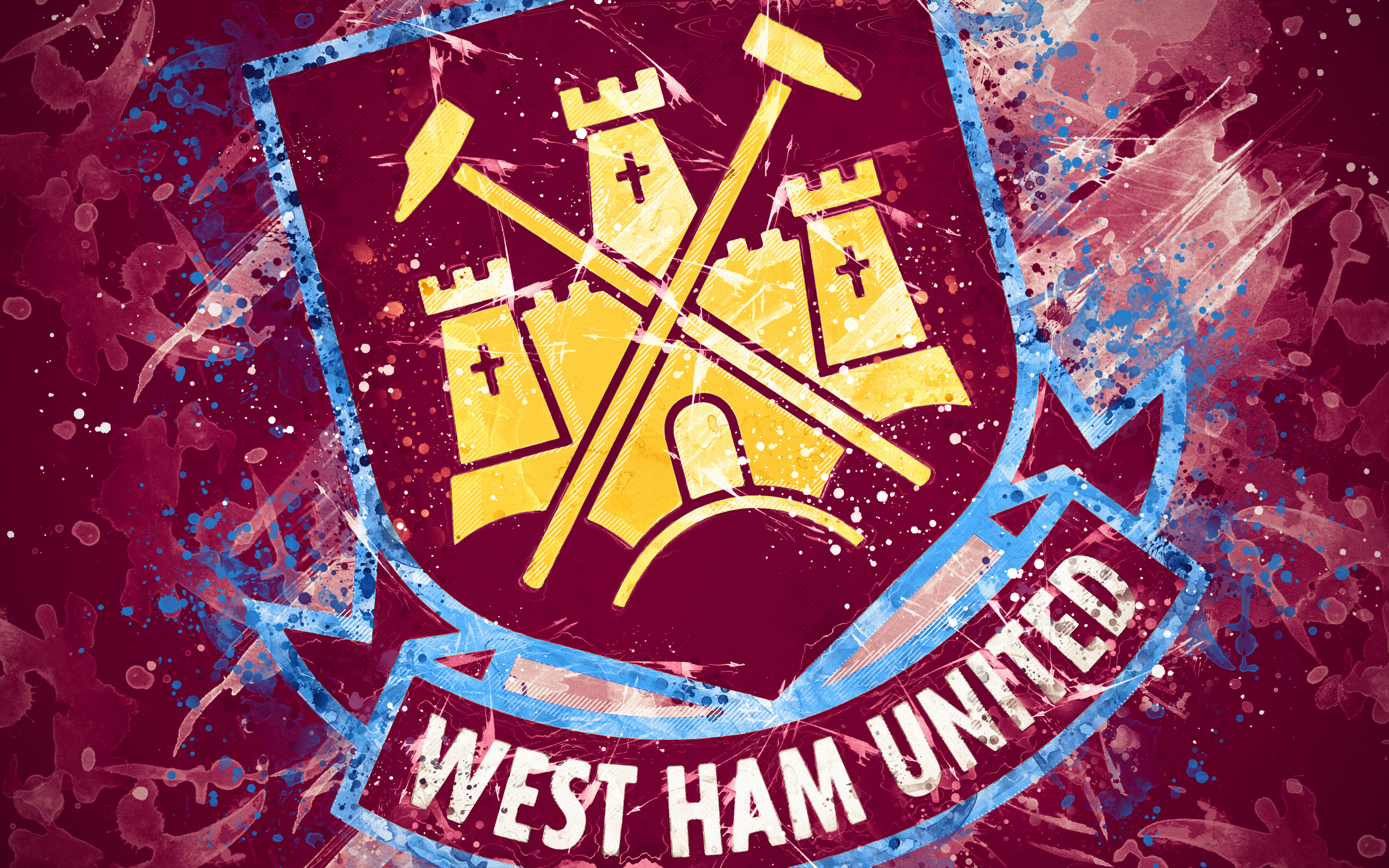Logo, West Ham United F.C., Emblem, Soccer Gallery HD Wallpaper
