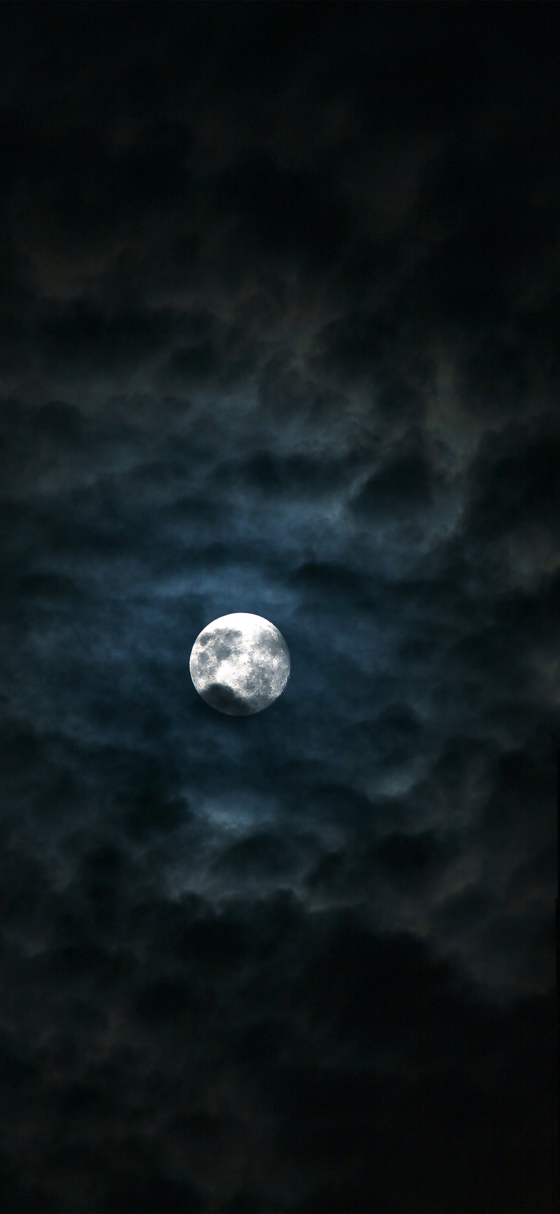 iPhone X wallpaper. moon sky dark night nature black