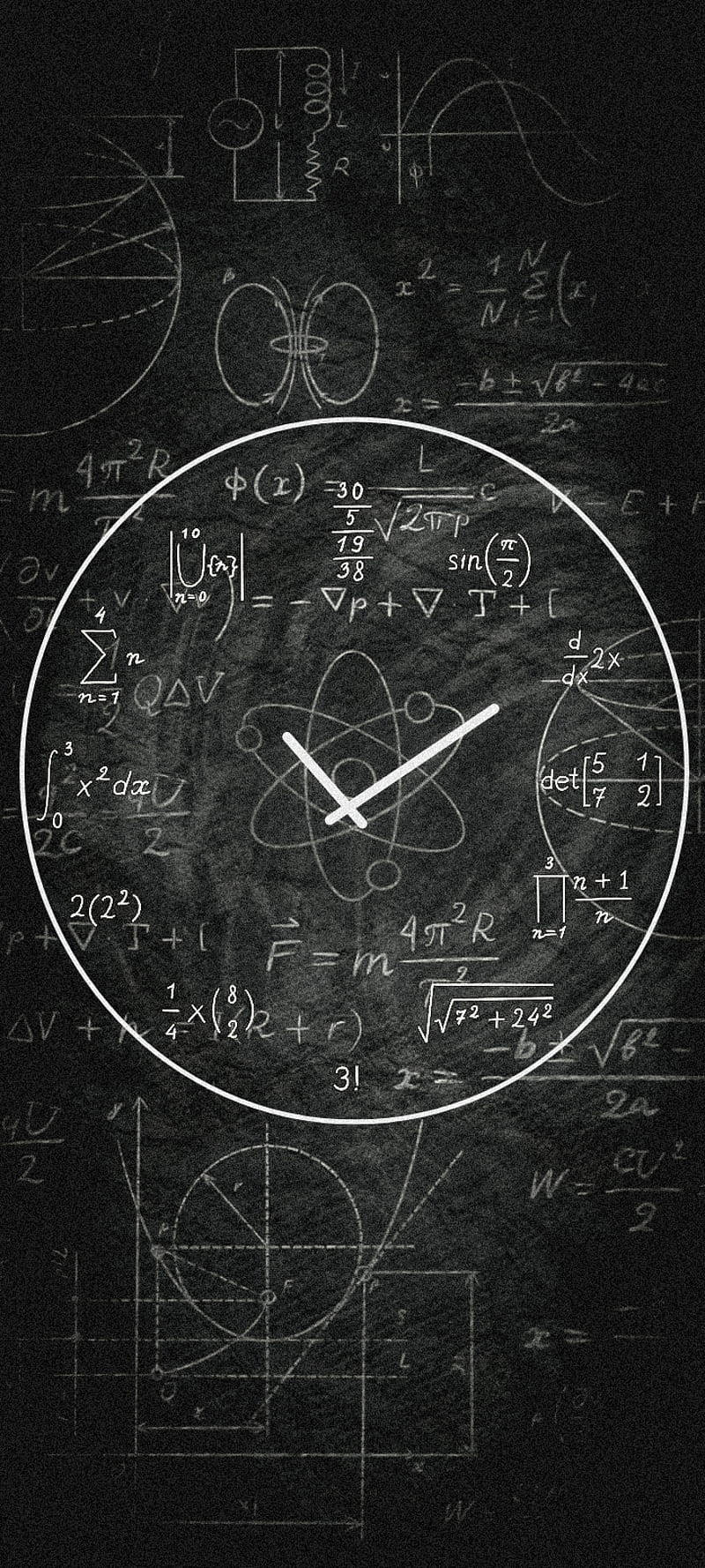 Download Math Time Clock Wallpaper