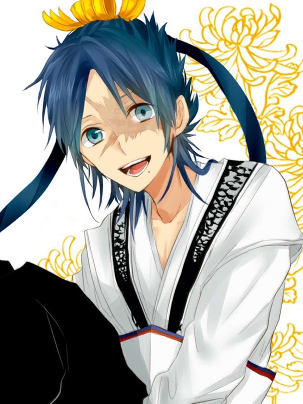 Download Hakuryuu Ren Showcasing His Power In Vibrant Anime Illustration Wallpaper