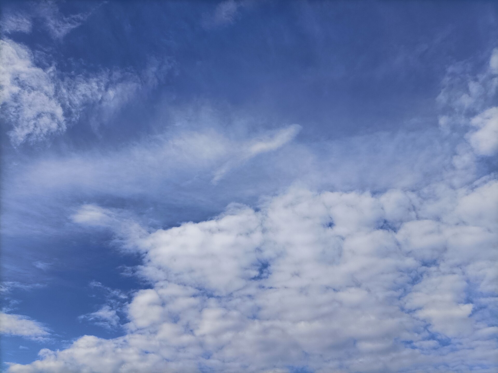 Blue sky with soft Clouds for Sky replacement. Free