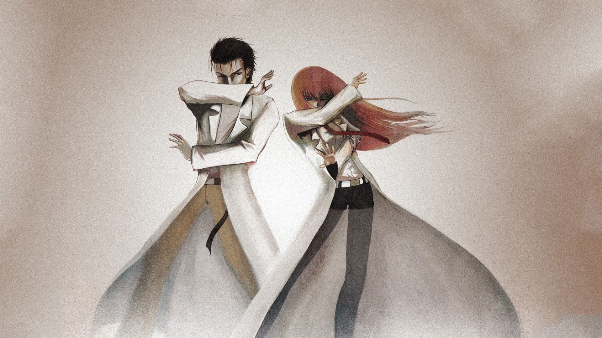 Desktop Wallpaper Rintaro Okabe, Steins;Gate And Kurisu Makise, Anime, HD Image, Picture, Background, D12ddd