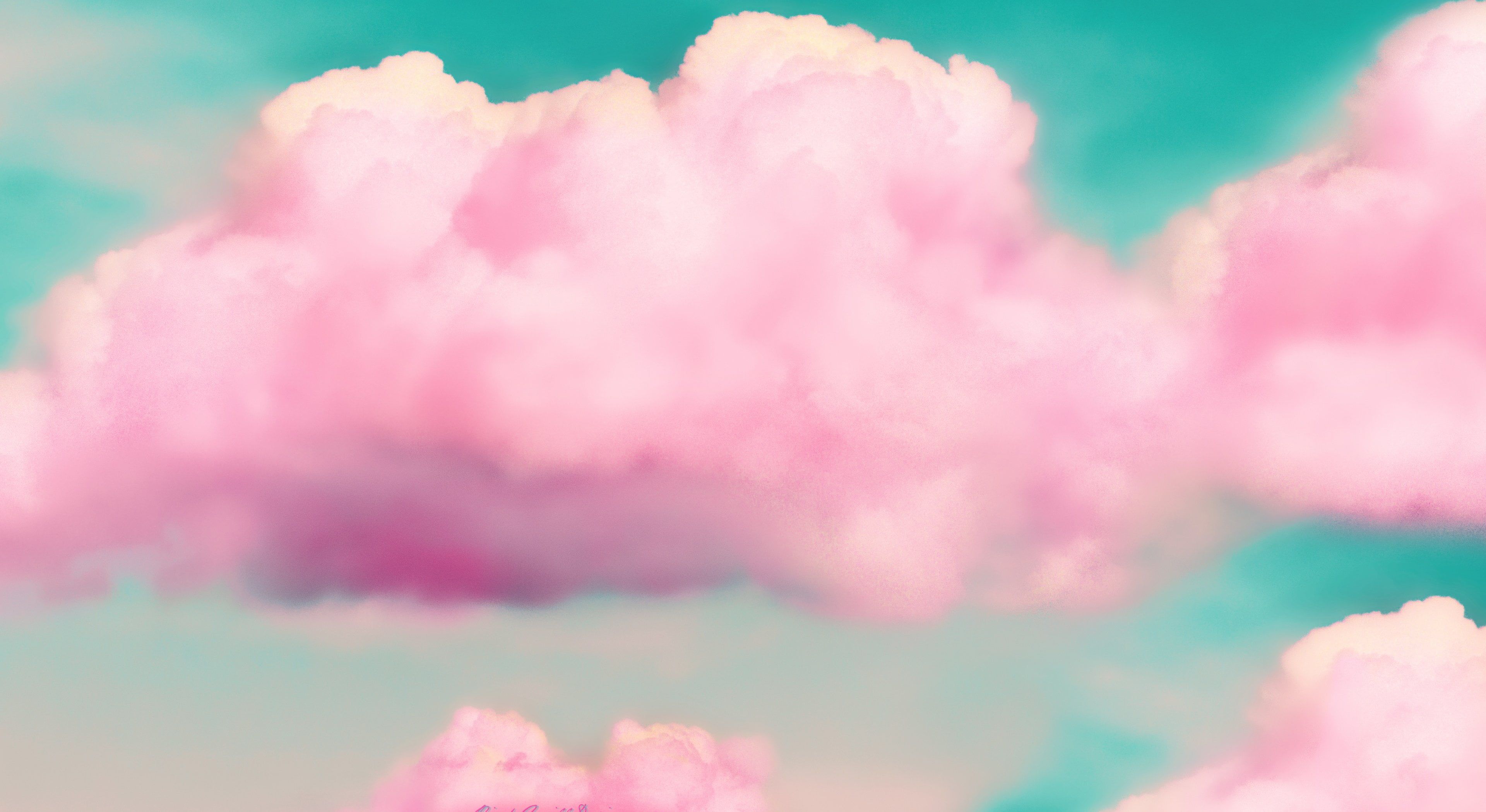 pink #clouds #artist #artwork digital