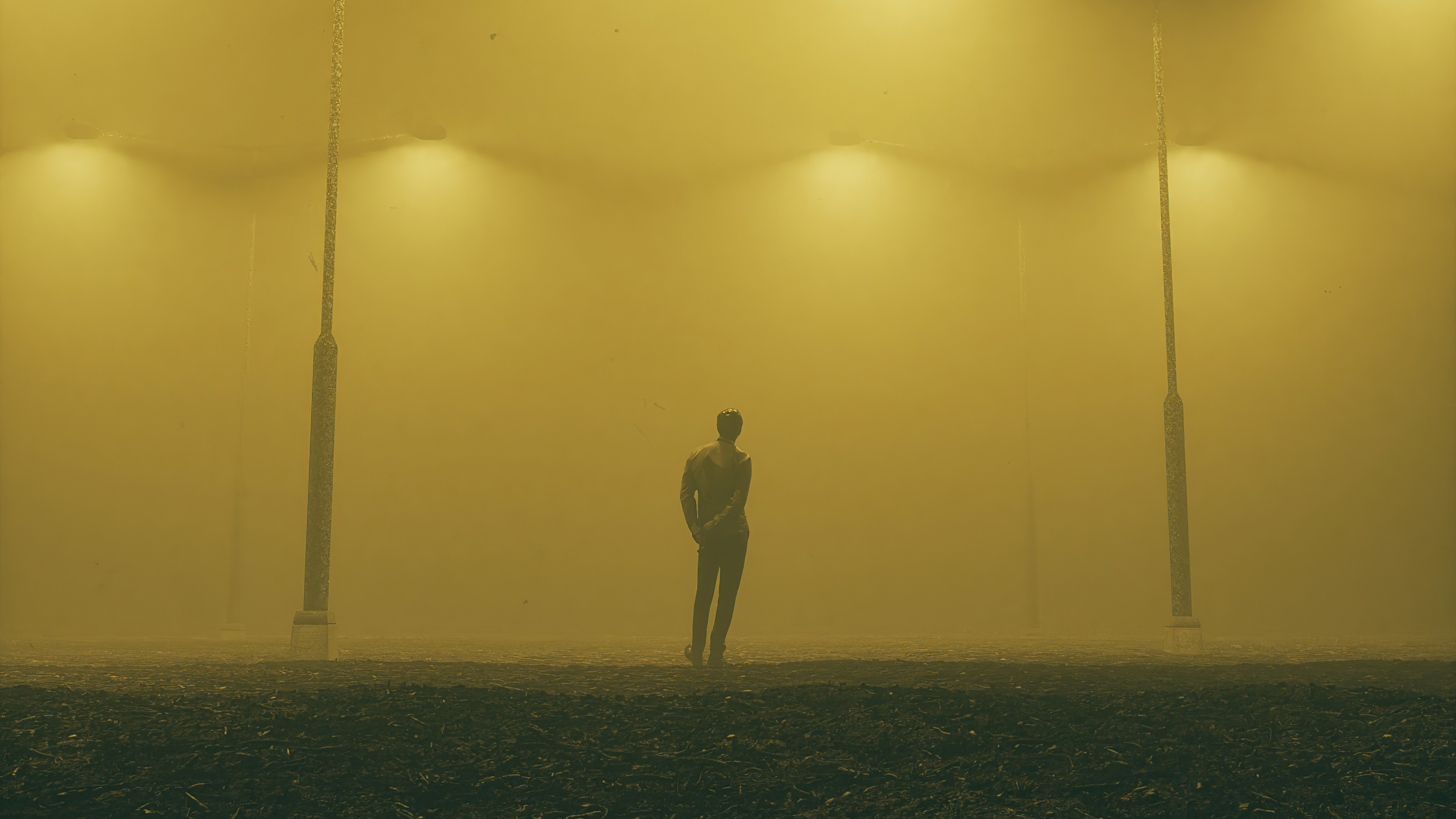 Wallpaper 4k Alone Boy In Parking Lot 4k Wallpaper