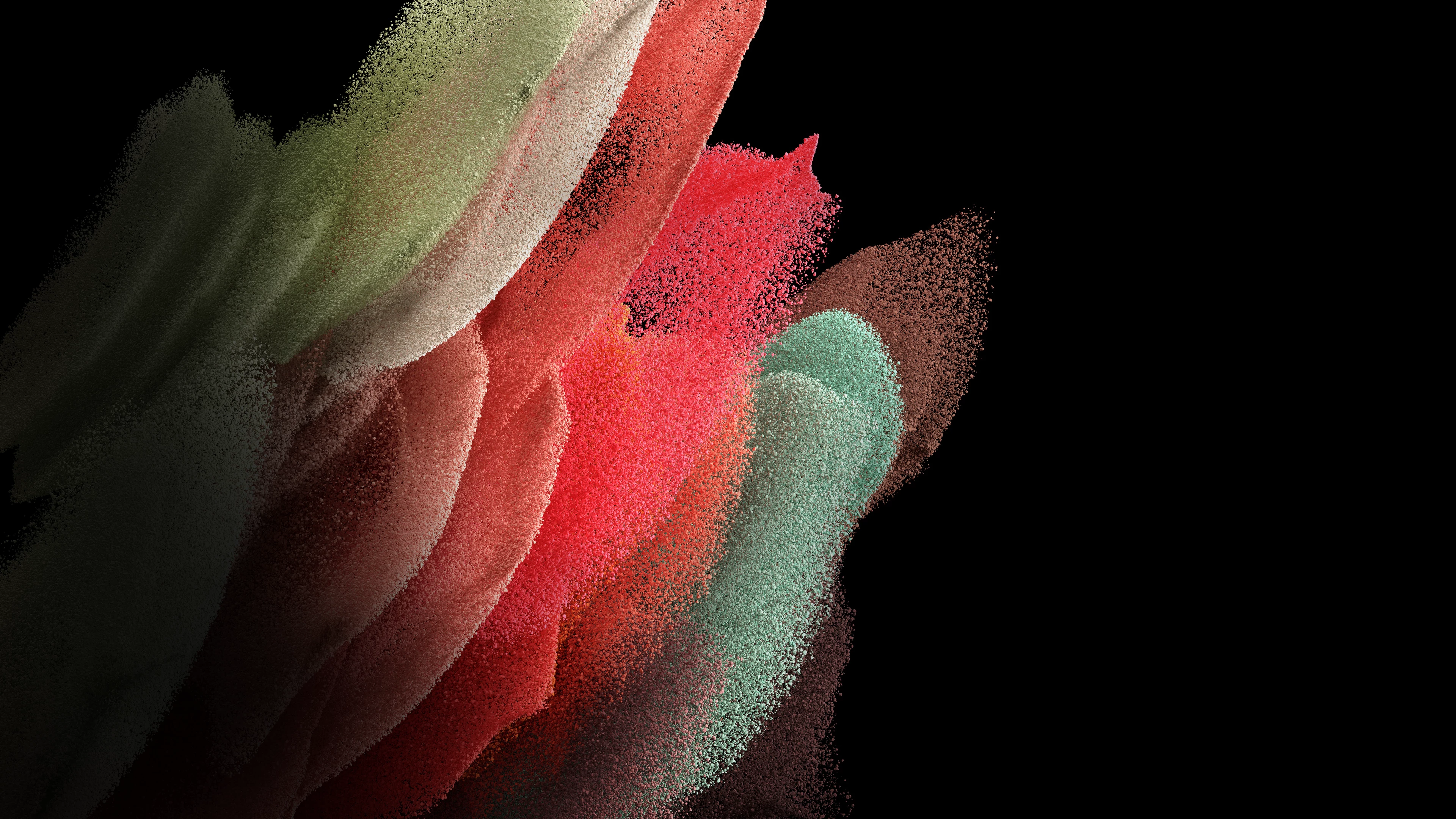 Samsung Galaxy S21 Wallpaper 4K, Stock, AMOLED, Particles, Magenta