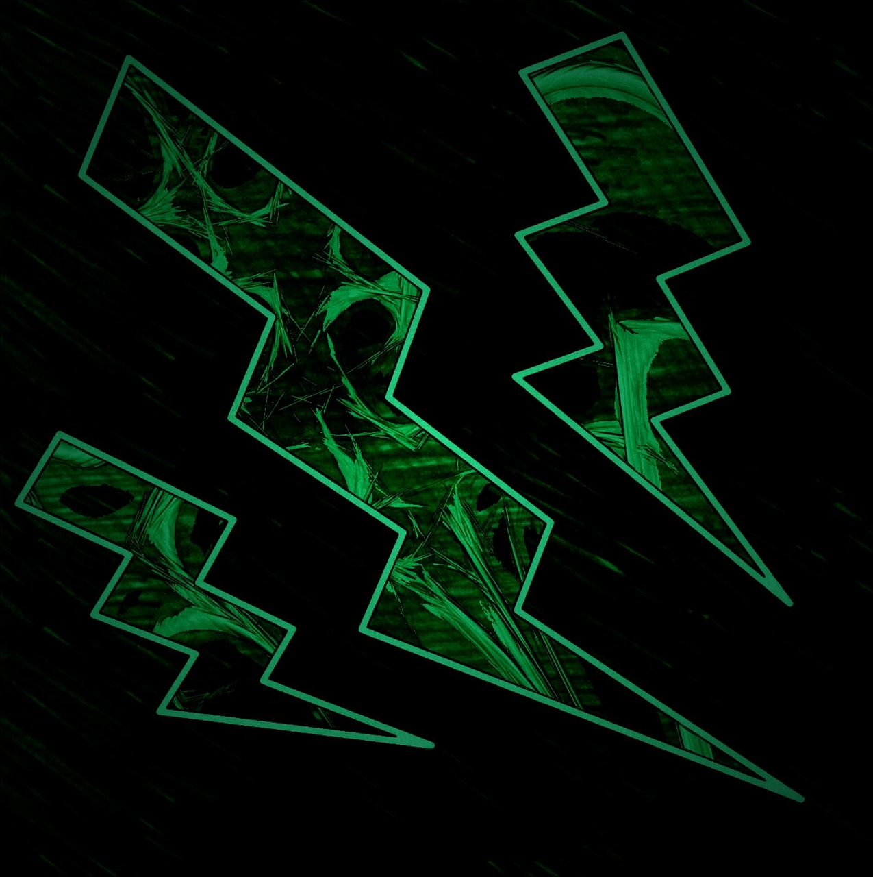 Free Green Lightning & Lightning Image