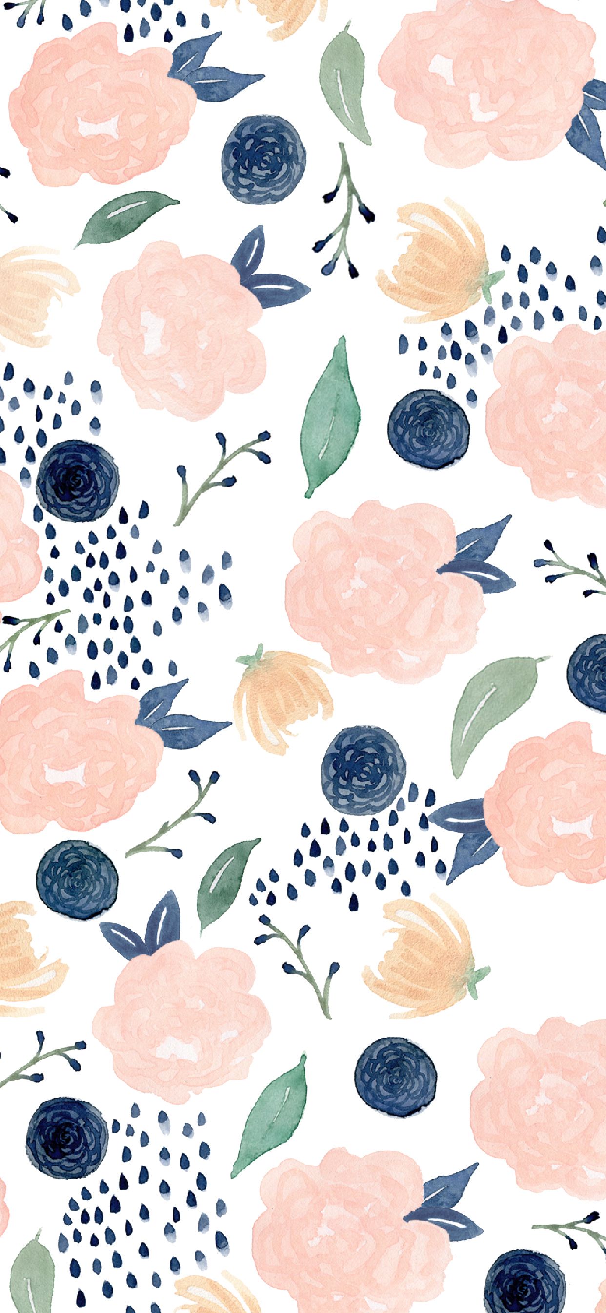 Cute Floral Spring iPhone Wallpaper and Background Wallpaper Download