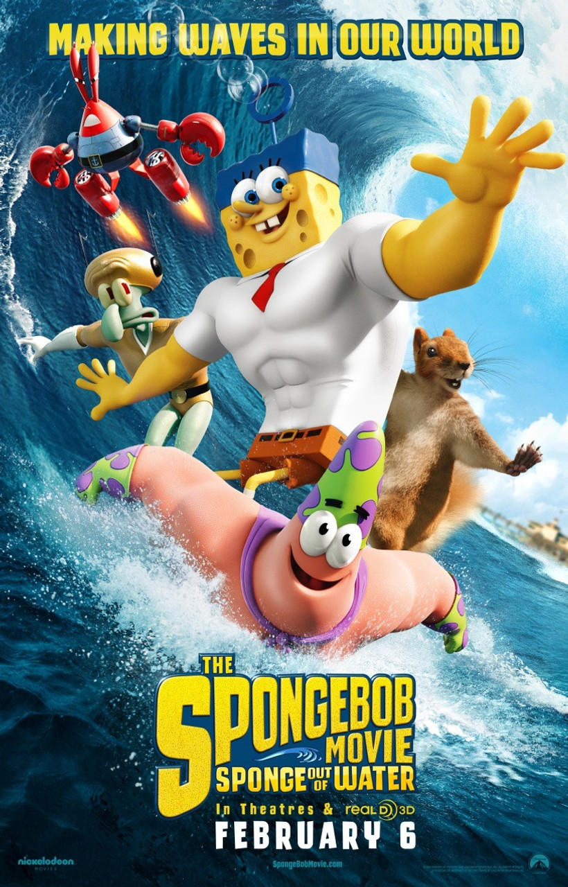 The Spongebob Movie Sponge Out Of Water Original Movie Poster Sided Advance Style buy original film and movie posters at Starstills.com