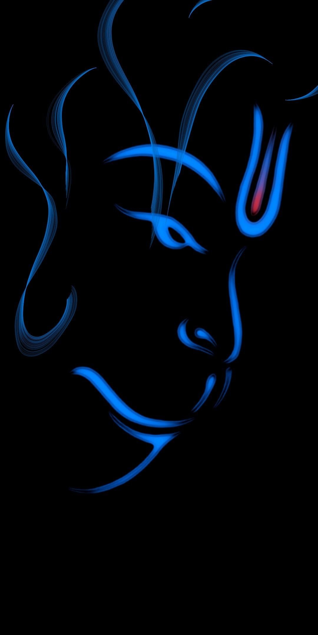 Lord hanuman blue face Wallpaper Download
