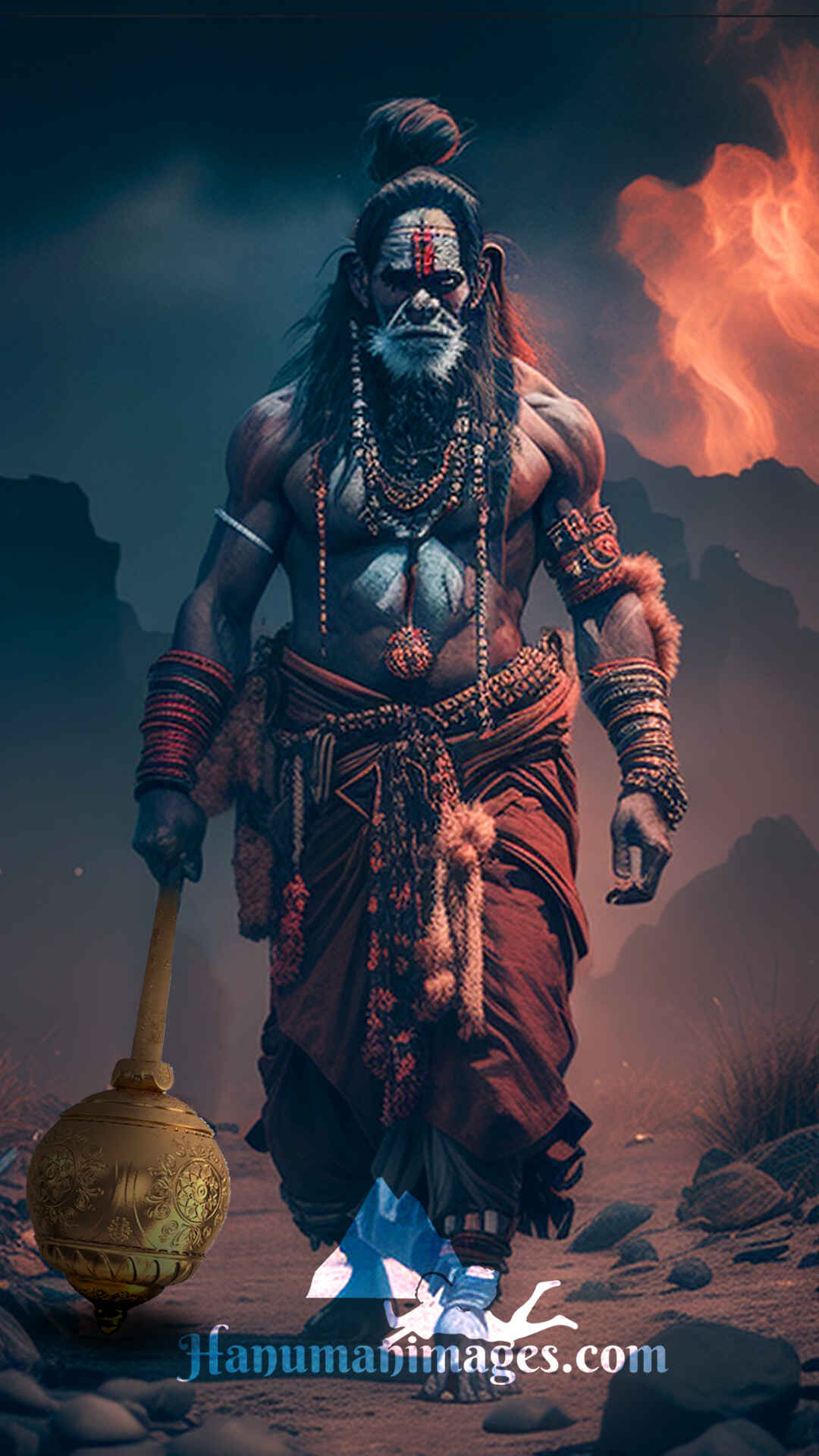 Angry Full HD Hanuman Wallpaper 2