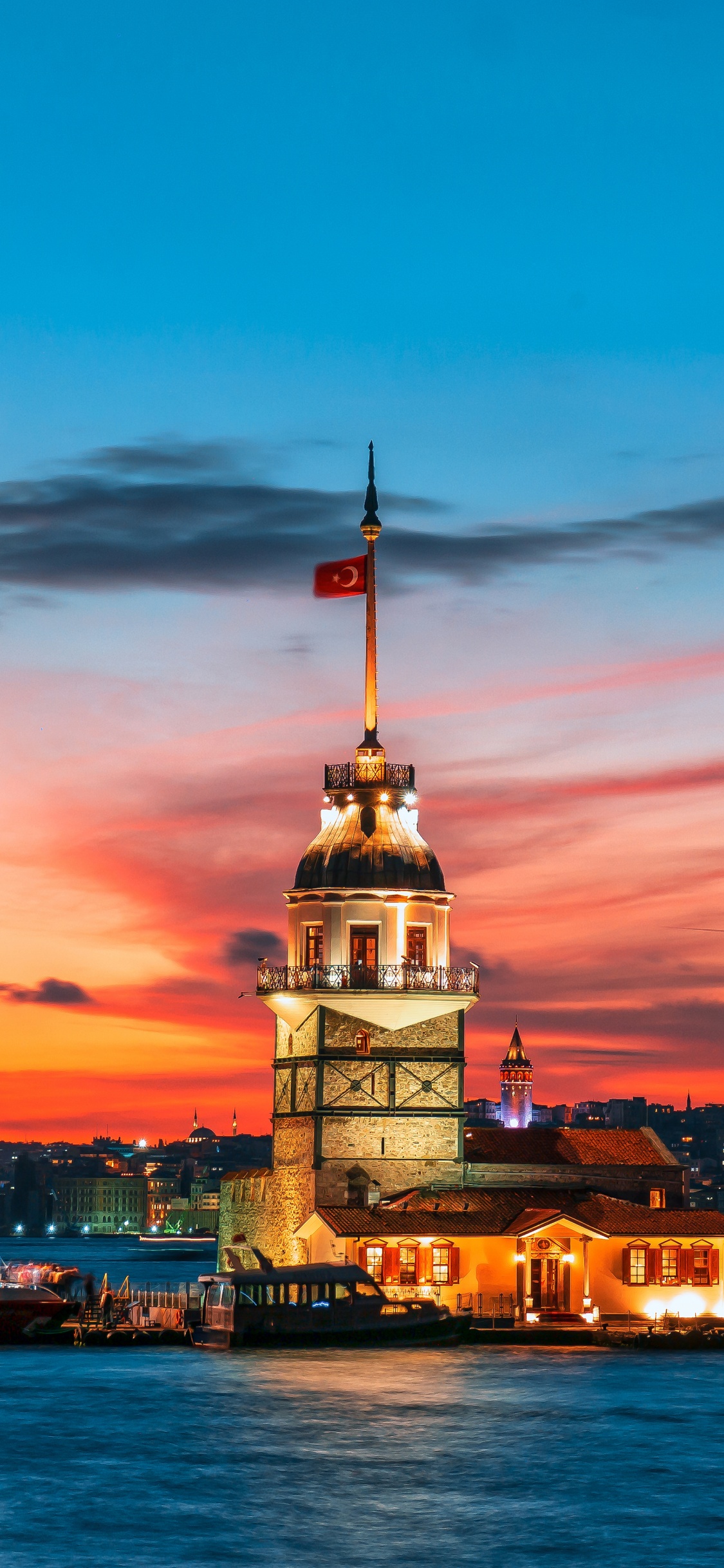 Kız Kulesi Wallpaper 4K, Maiden's Tower, Istanbul