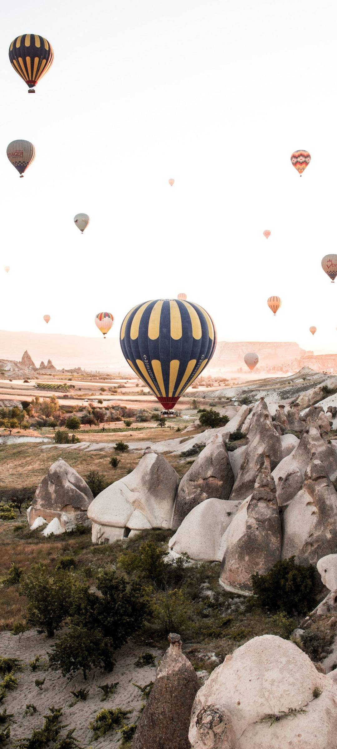Hot Air Balloons Mountain Turkey