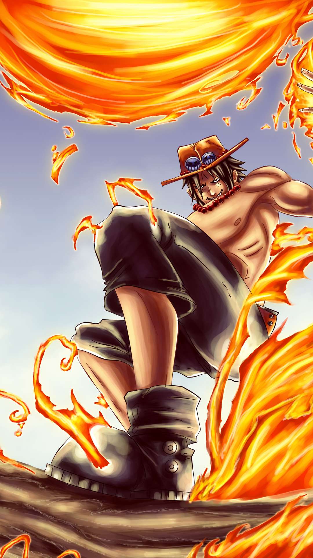 Portgas D. Ace Wallpaper for iPhone and Android