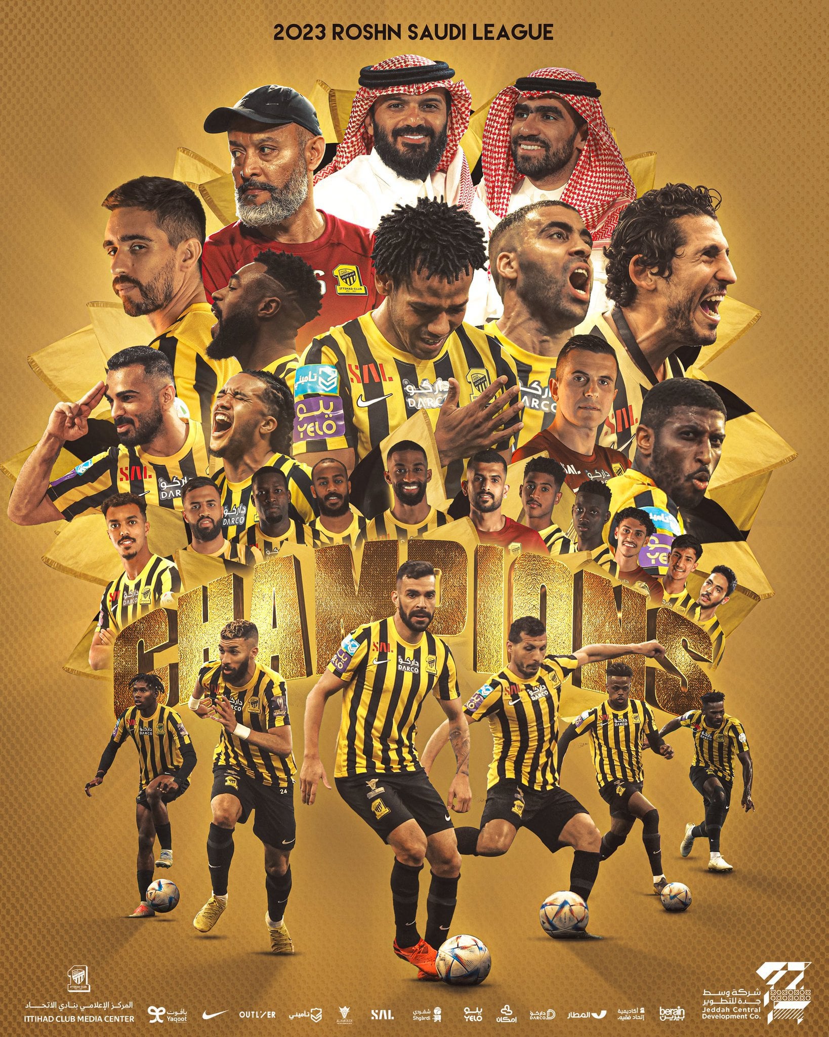 Ittihad Al Ittihad Are The Champions Of Saudi Pro League “Roshn” 22 23 Season And For The 9th Time In Their History!