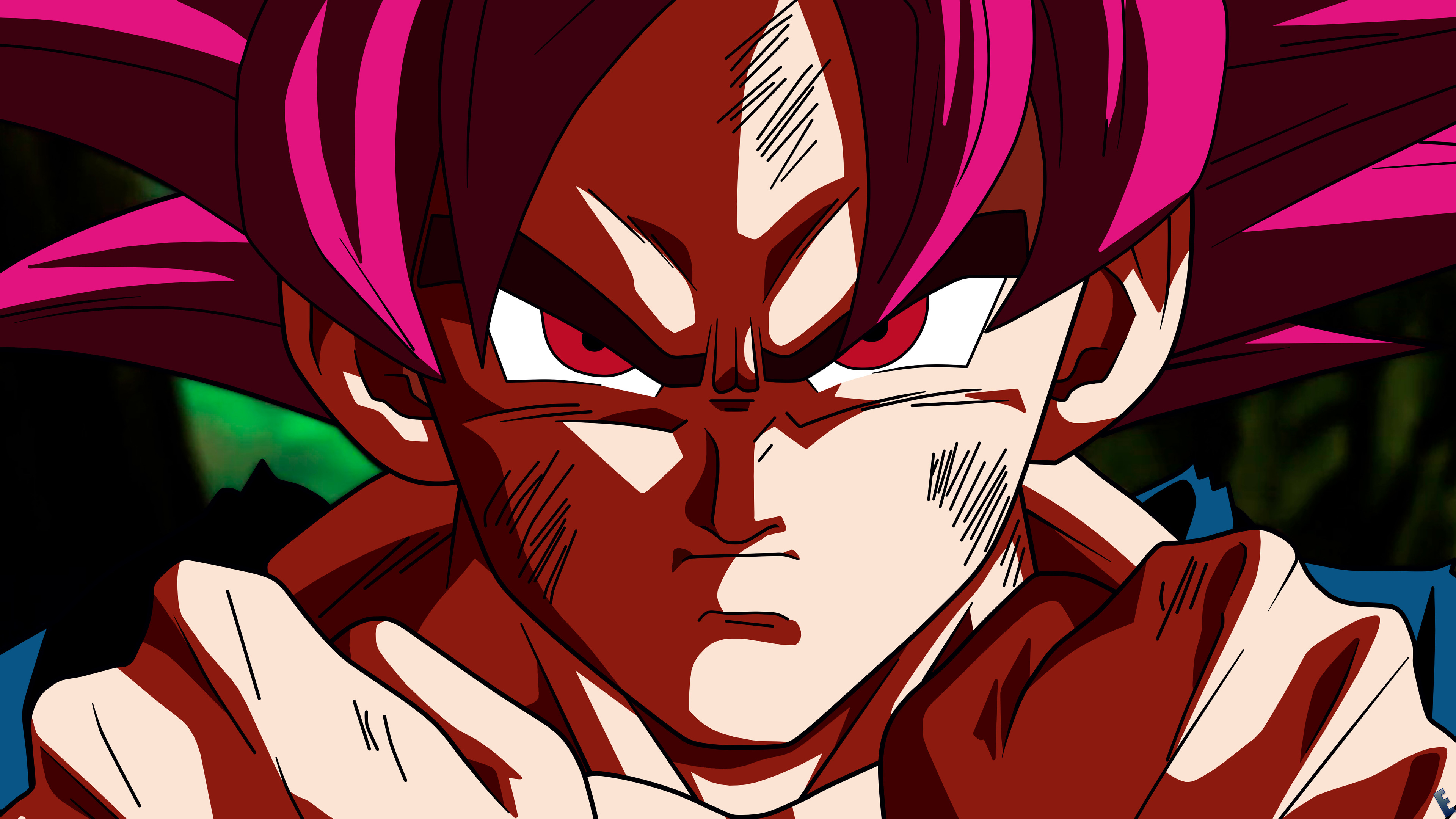 Wallpaper 4k 4k Goku SSJG Dragon Ball Super Wallpaper
