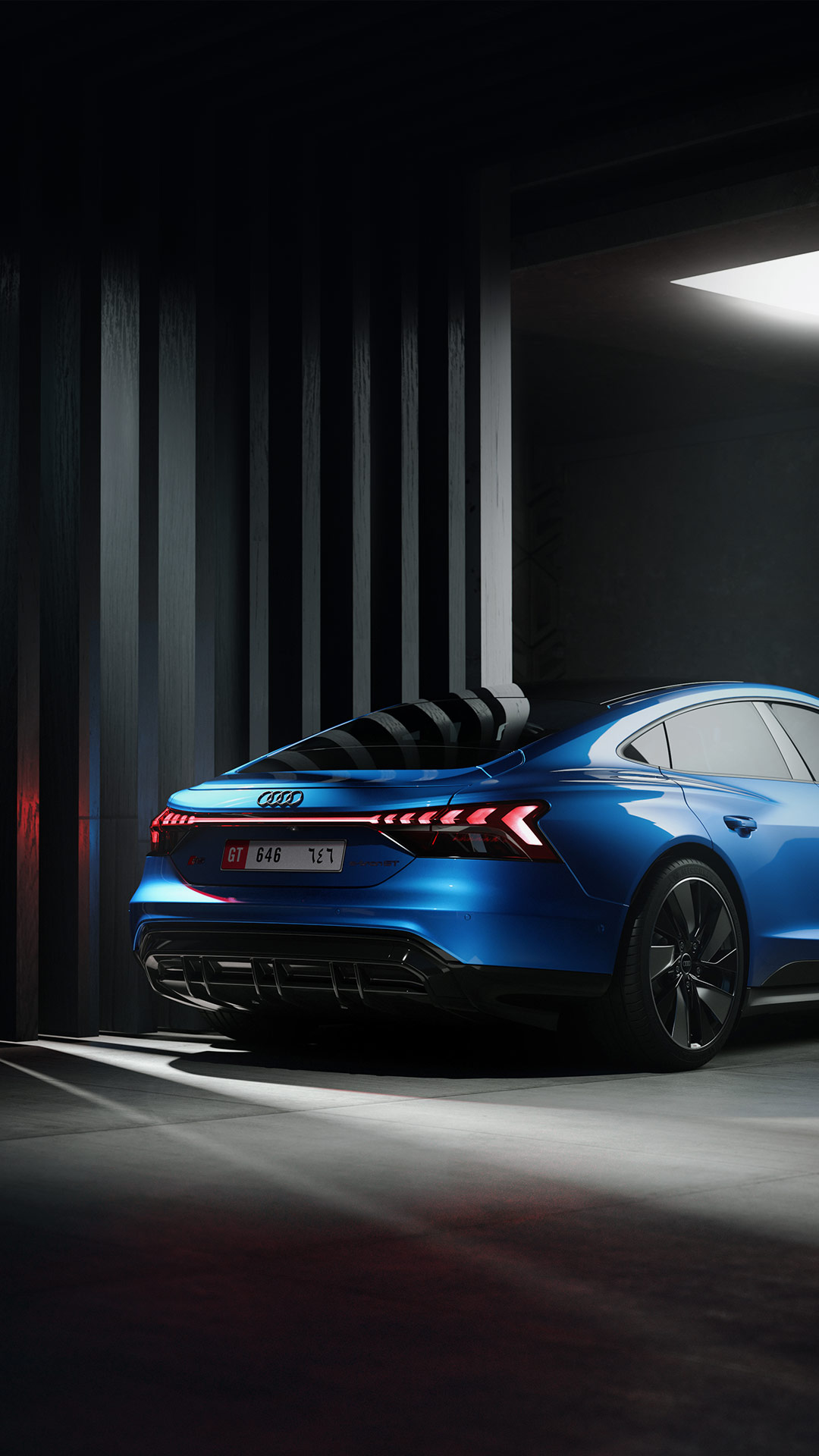 Audi Middle East Blue Metallic RS E Tron GT Wallpaper Are Here