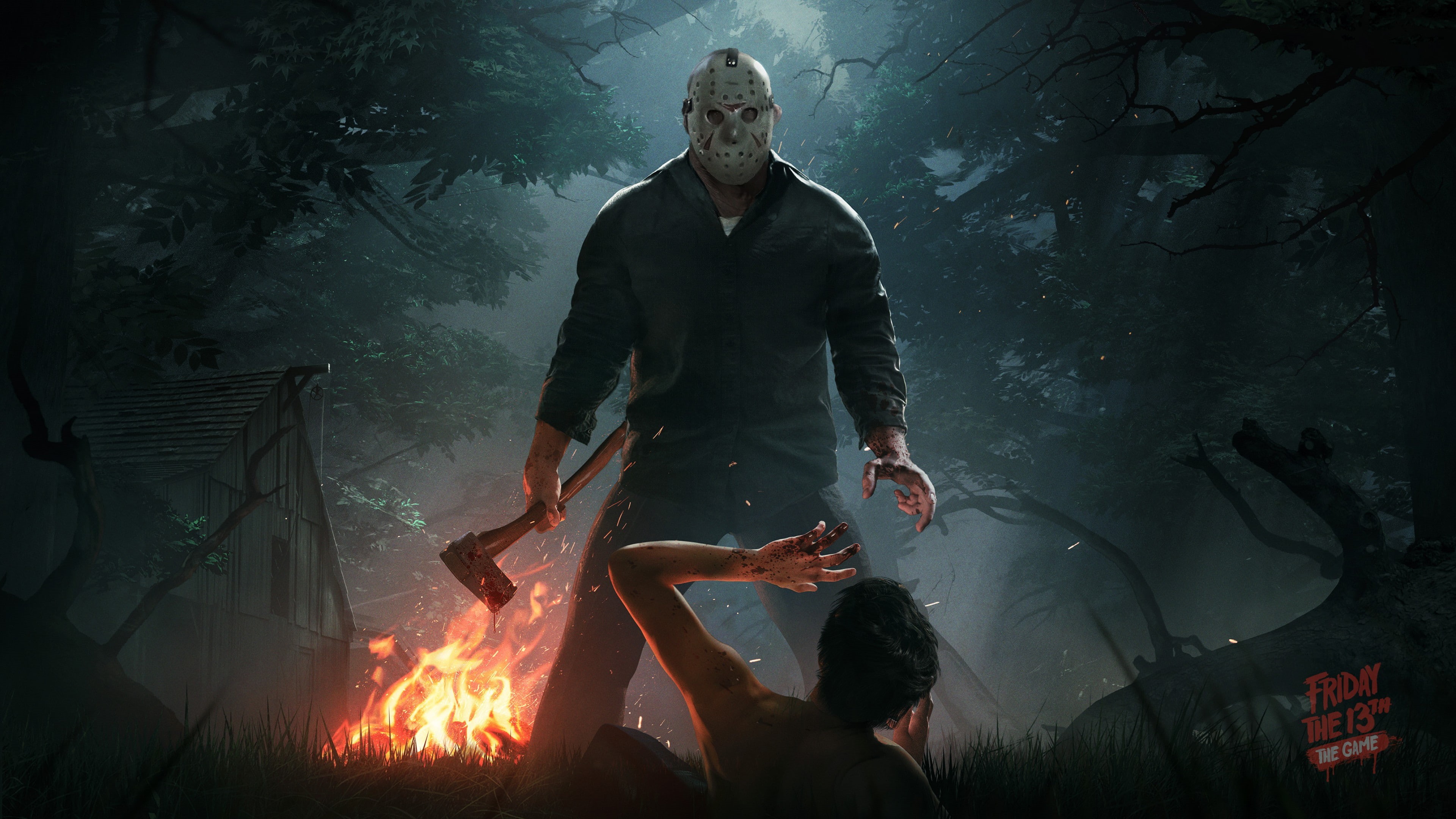 Wallpaper / voorhees, horror, PC, PS4, poster, Xbox One, Friday the 13th: The Game, jason, Best Game, 4K free download