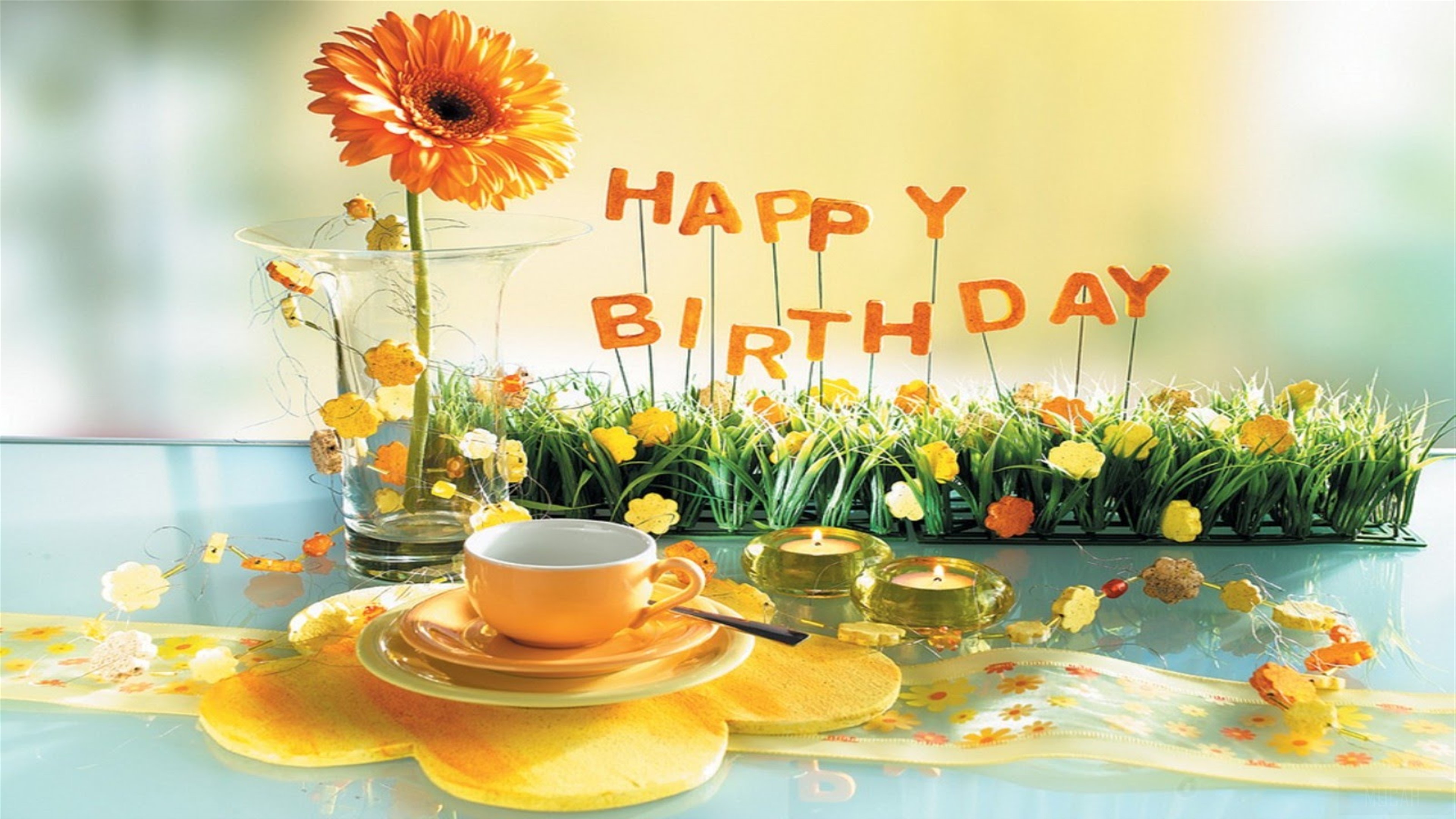 happy birthday image tea 4k Gallery HD Wallpaper