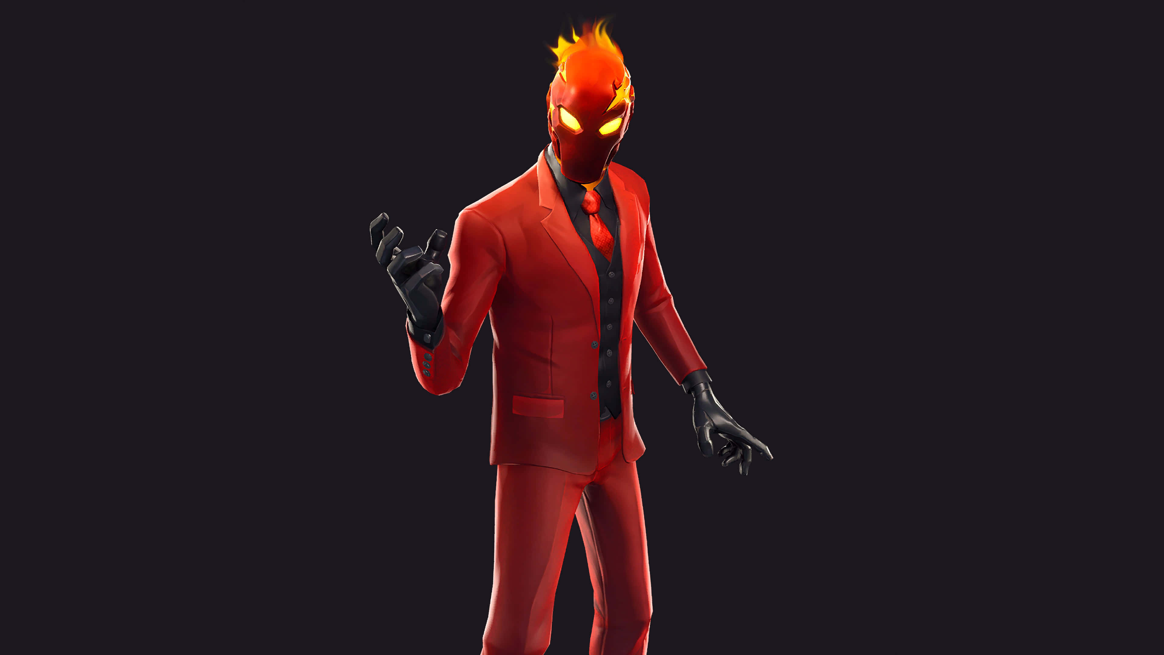 Fortnite Inferno Skin Outfit UHD 4K Wallpaper