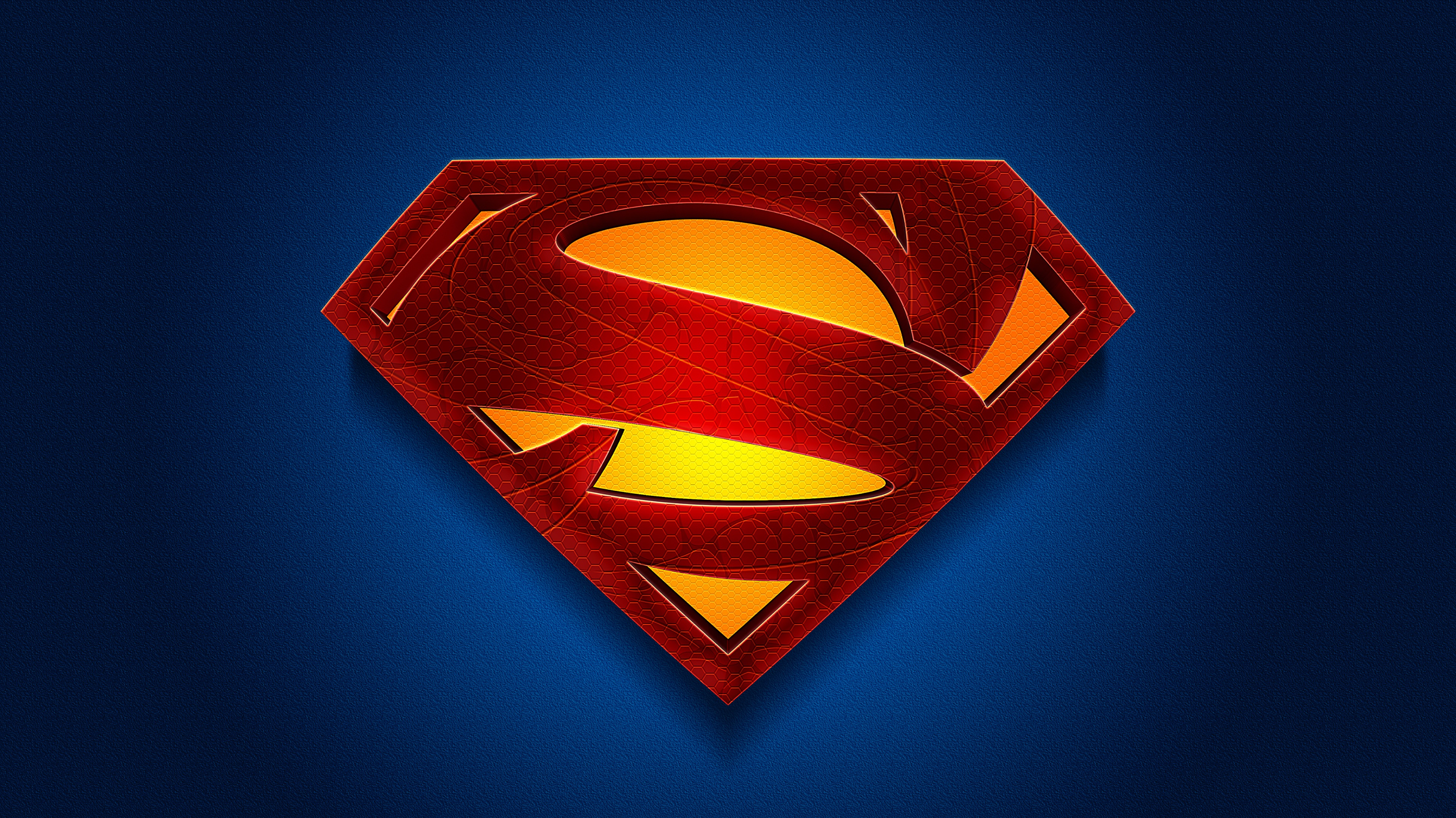 Superman Wallpaper 4K, Logo, DC Superheroes
