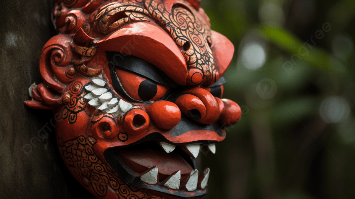 Bali Mask Side Background Image, HD Picture and Wallpaper For Free Download