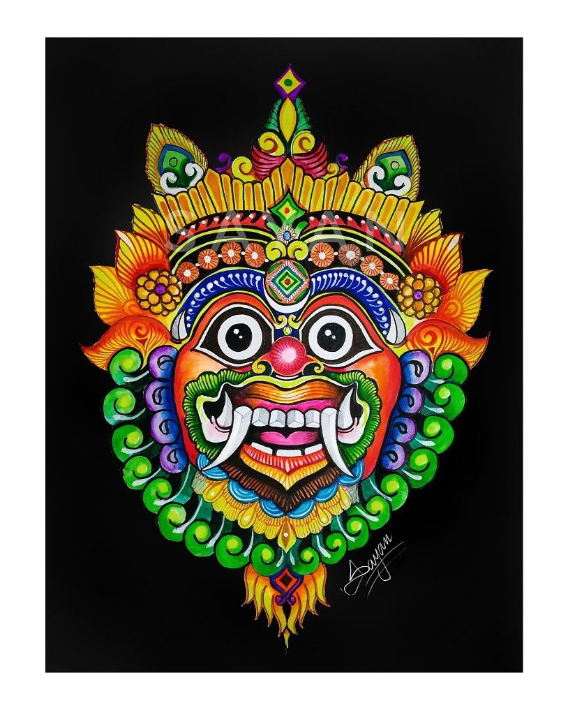 Bali mask ll ASUR. Seni, Animasi, Desain