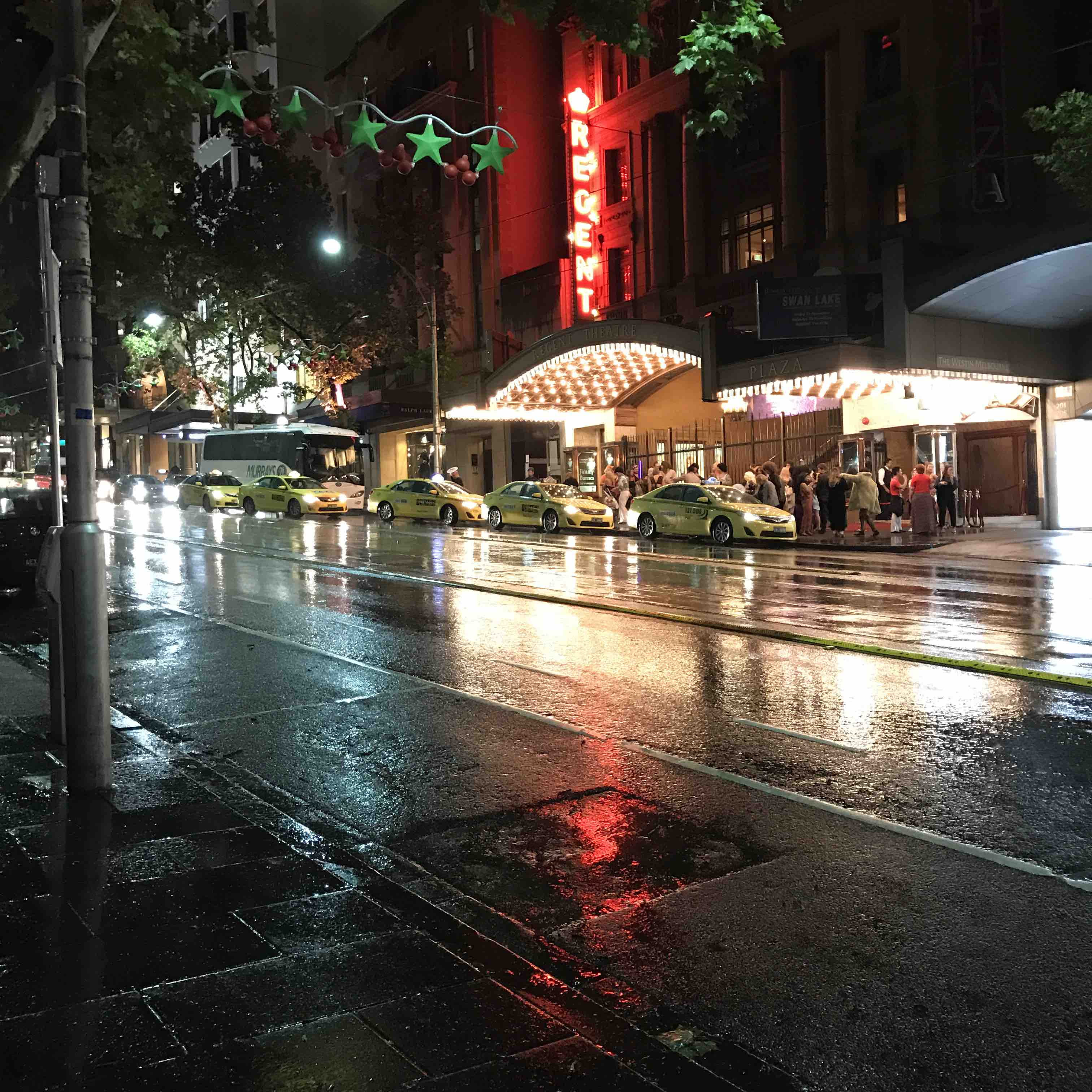Wallpaper / built structure, umbrella, summer, rainy season, taxi, regent, wet, monsoon, collins street, protection, city, rain, street, water, nighttime, building exterior free download