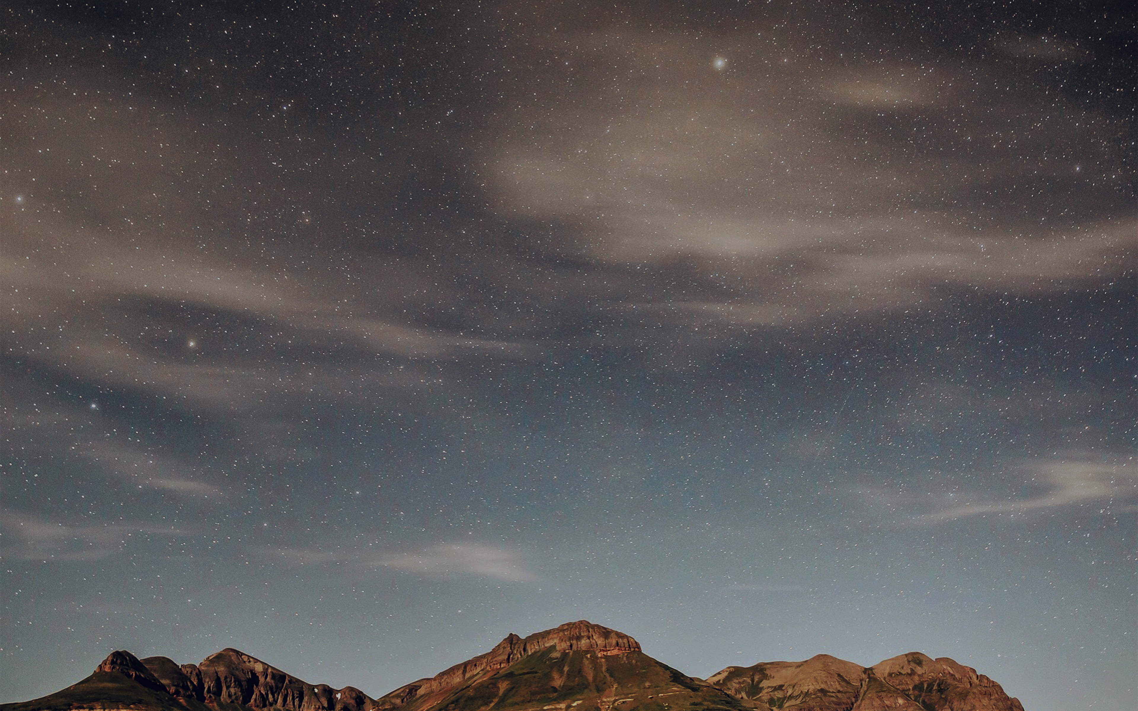 wallpaper for desktop, laptop. night mountain sky star summer nature dark