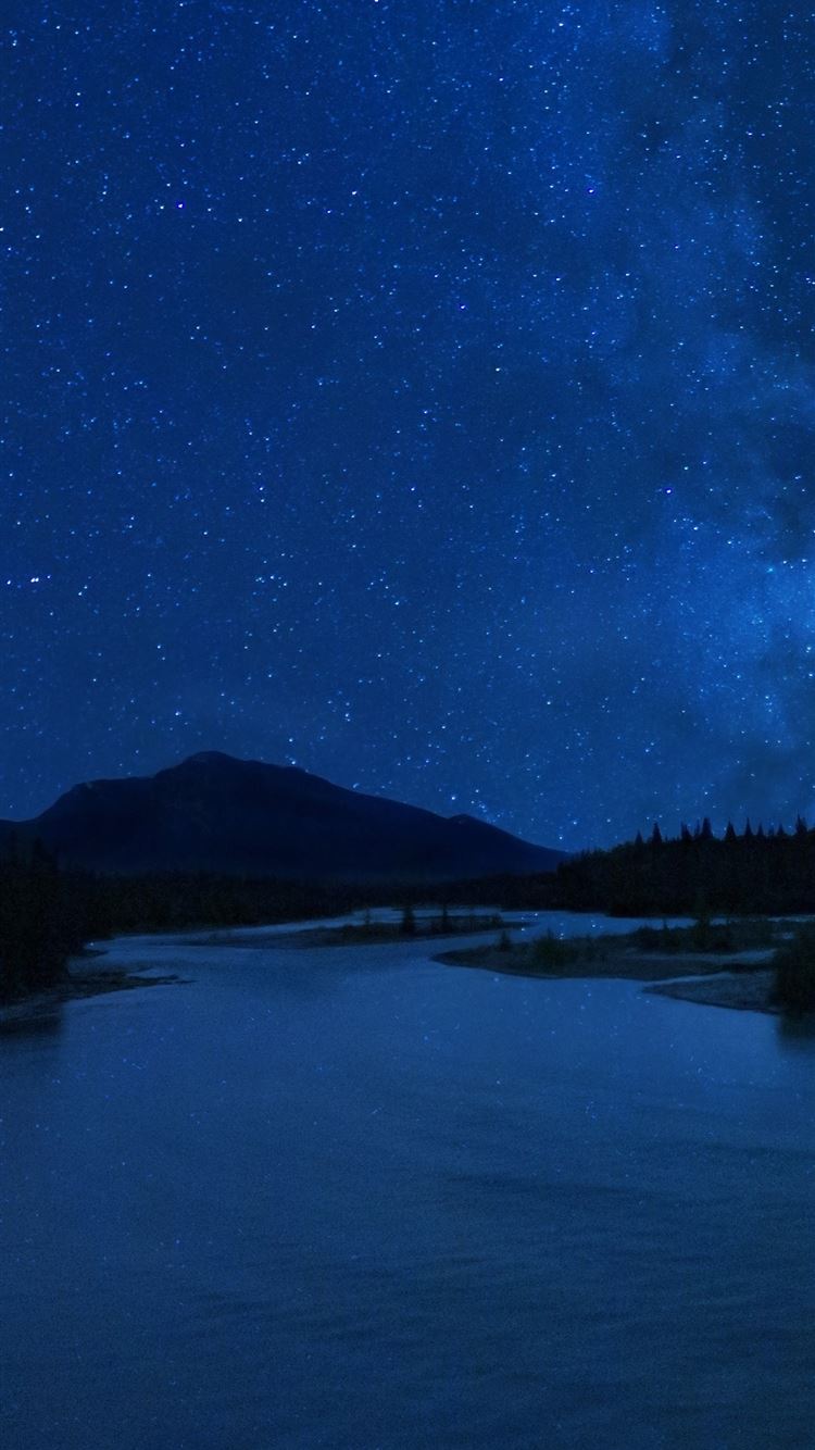 milky way stars reflection summer outdoors night 5. iPhone Wallpaper Free Download