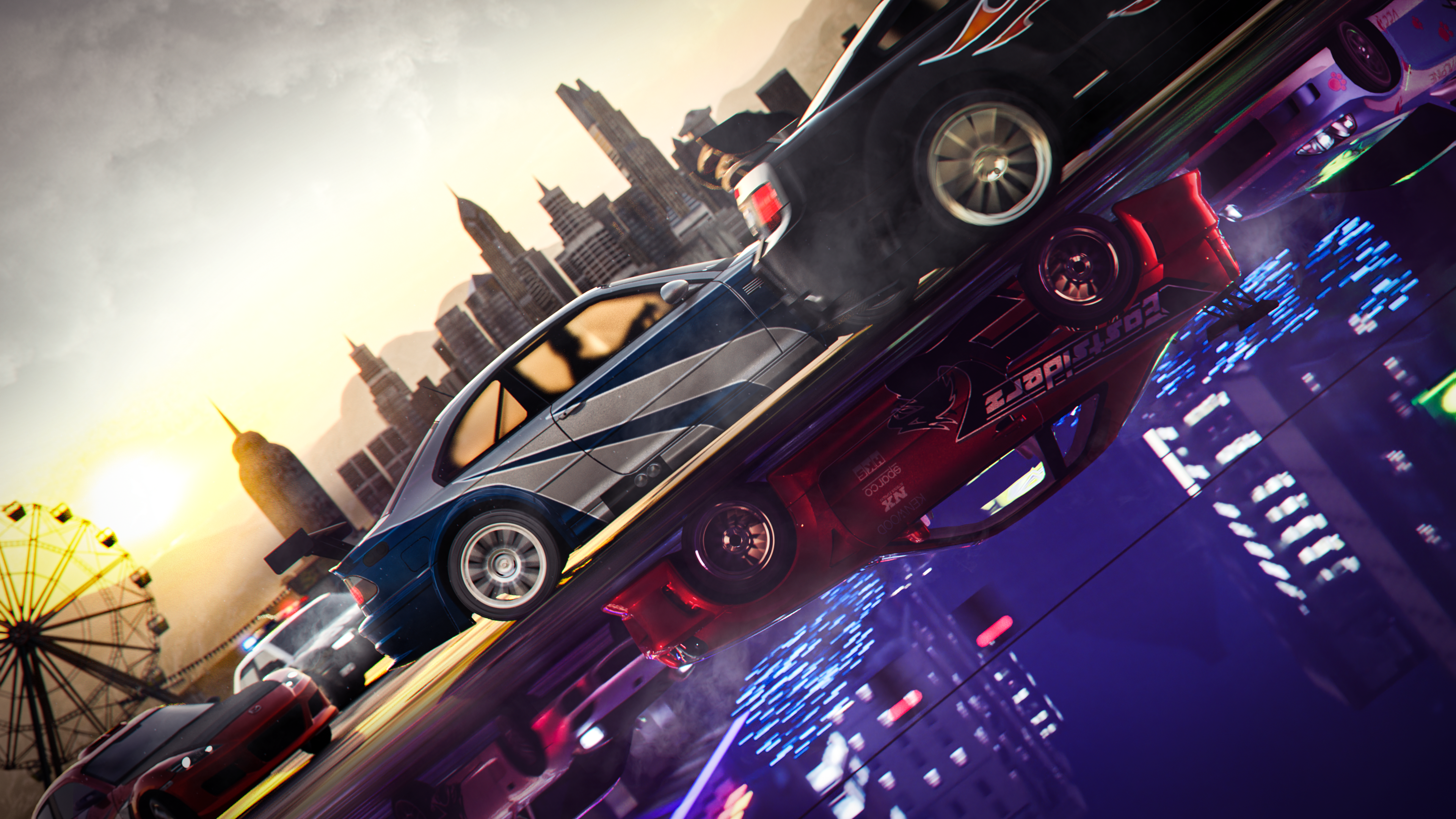 Need For Speed Need For Speed Most Wanted Need For Speed Underground 2 Video Games Render Wallpaper:3840x2160