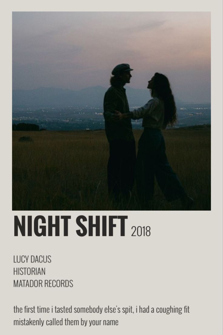 night shift lucy dacus. Music poster ideas, Music poster, Songs