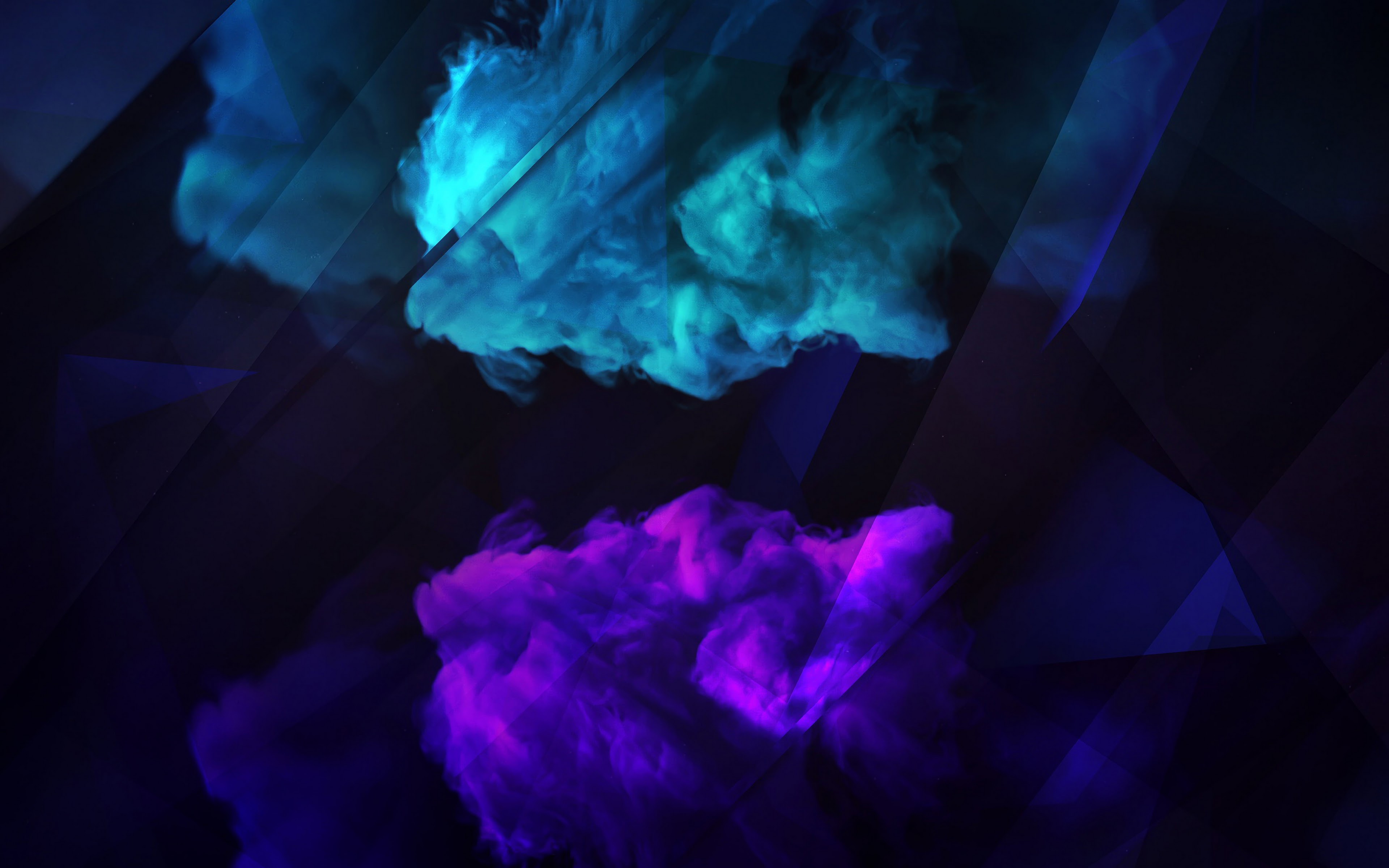 Dark Smoke Abstract 4K Wallpaper