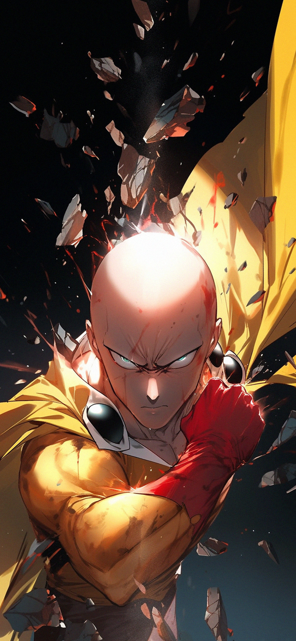 1280x2120 Saitama One Punch Man 4k iPhone 6+ ,HD 4k Wallpapers