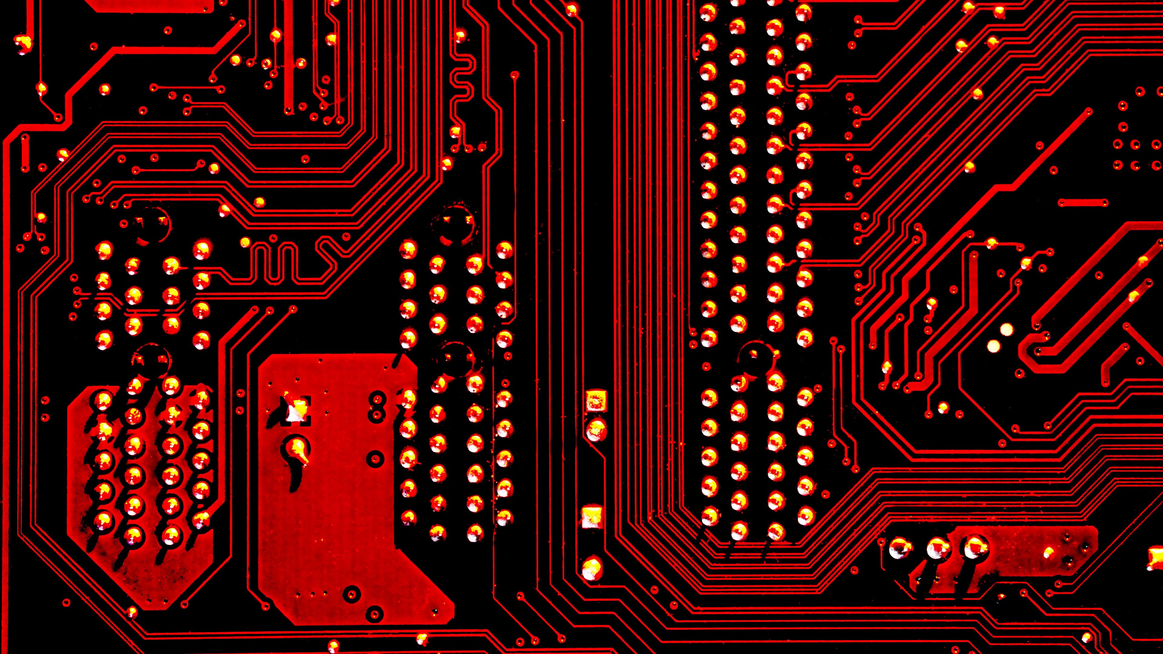 Wallpaper / motherboard, detail, computer, circuit, 4k free download
