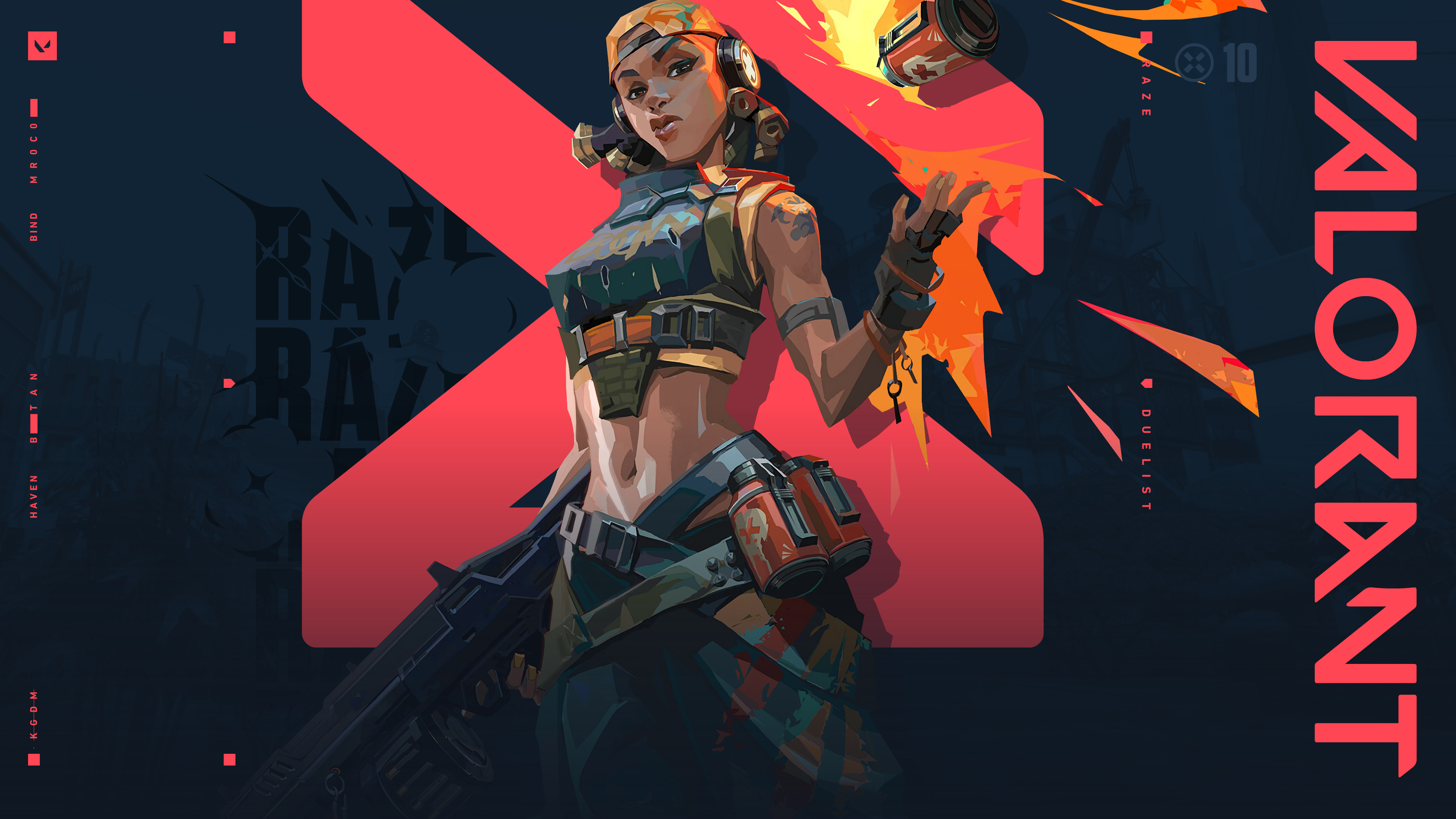 Raze, Valorant, Video Game 4k Gallery HD Wallpaper