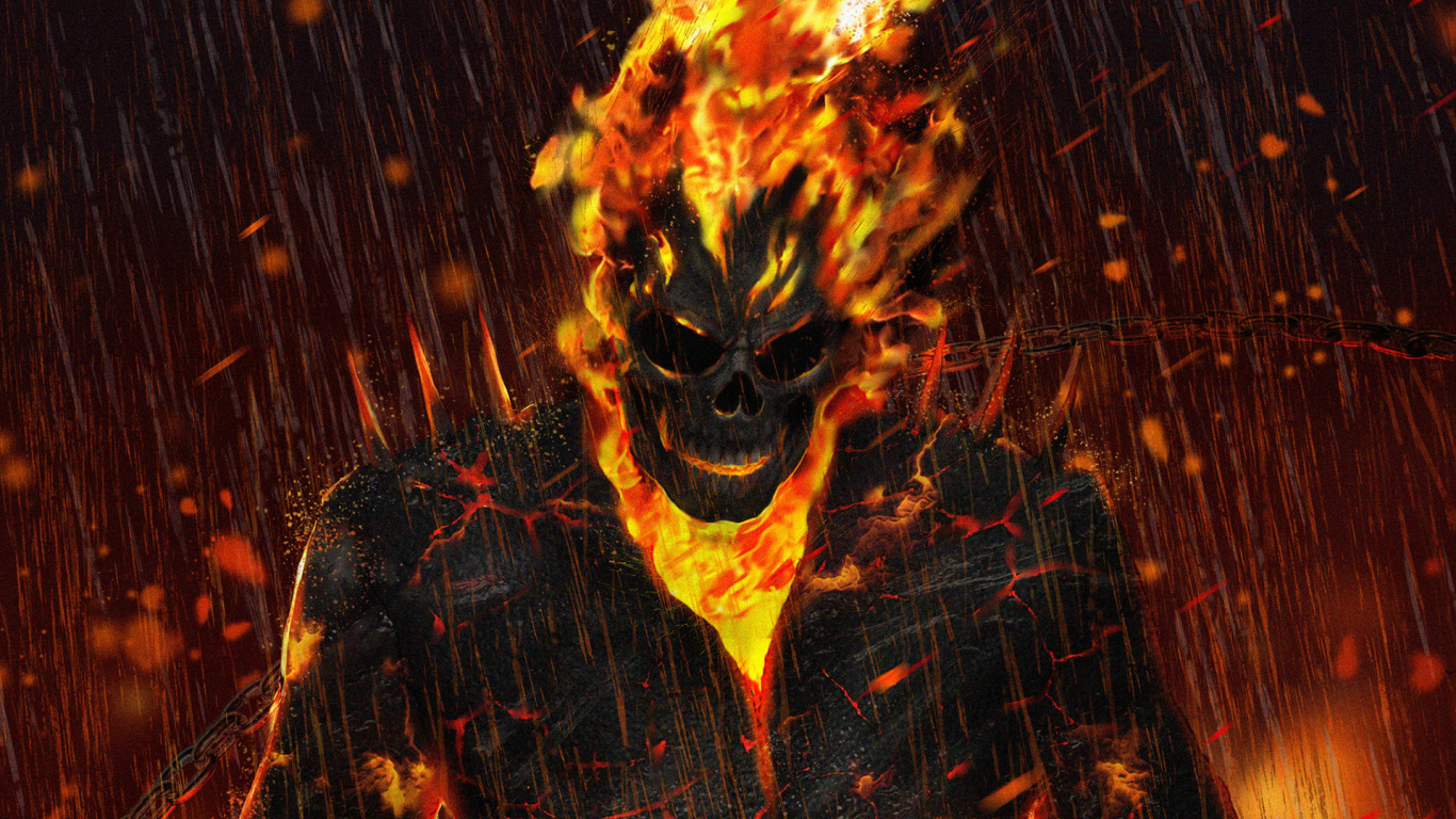 Ghost Rider Artwork Marvel Wallpaper Background S Window Managers