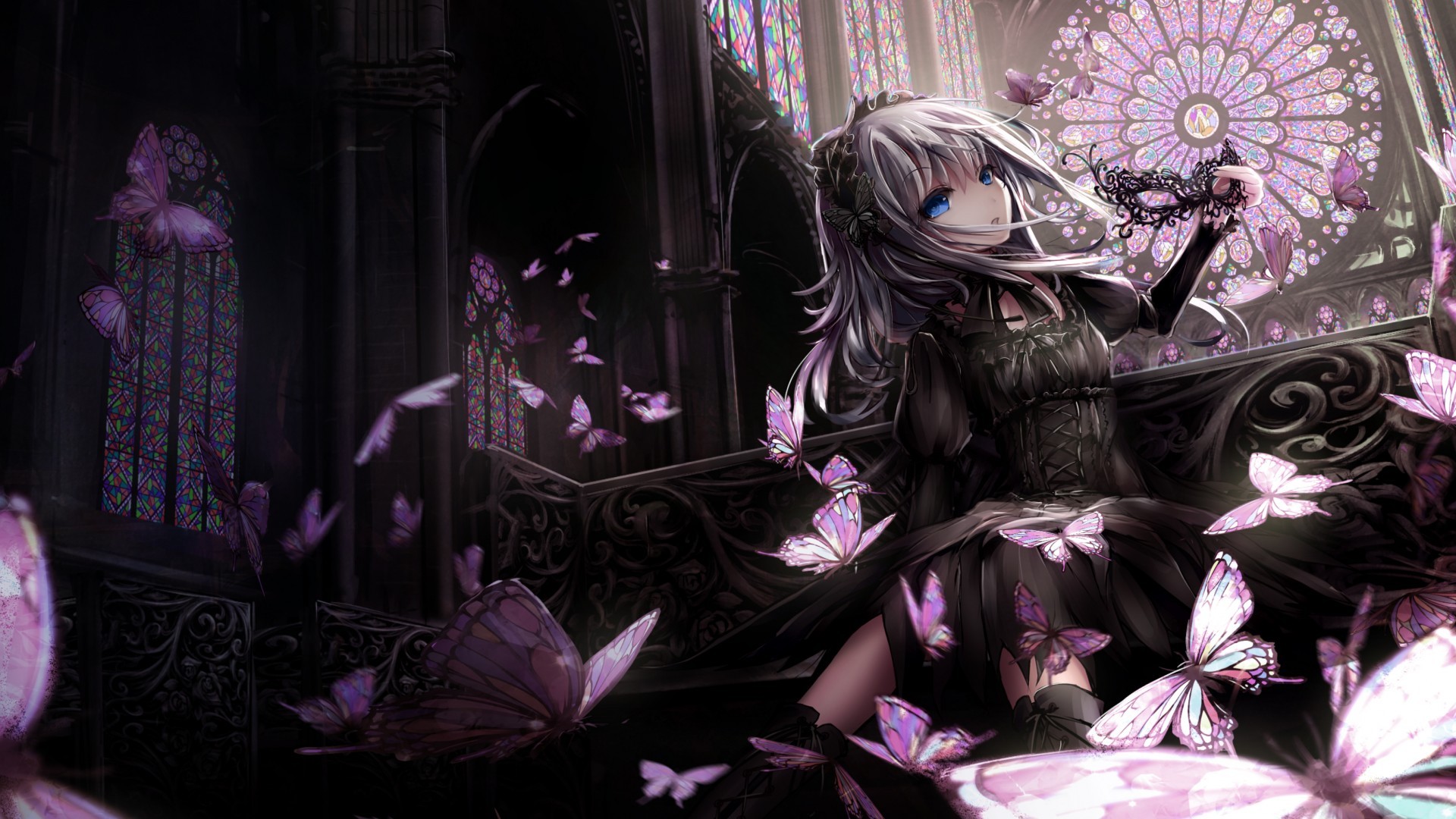 Gothic, artwork, anime girls Gallery HD Wallpaper