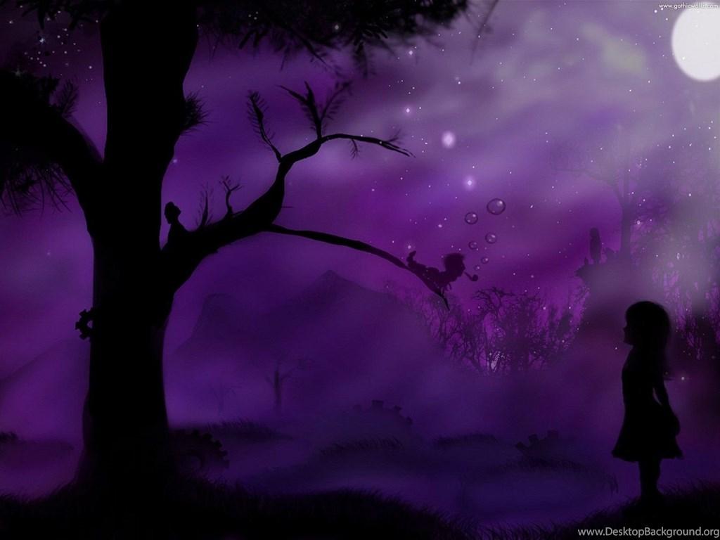 Purple Gothic Wallpaper