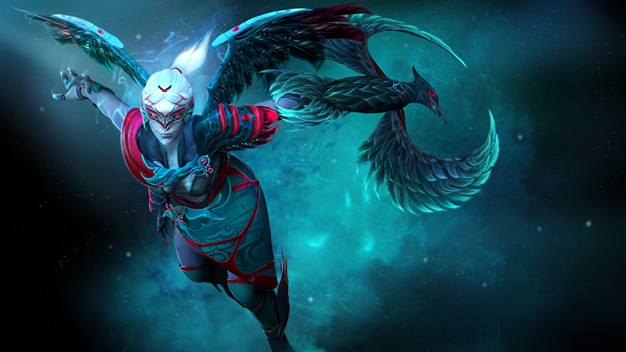 Desktop Wallpaper DOTA 2 Vengeful Spirit Warriors Fantasy young